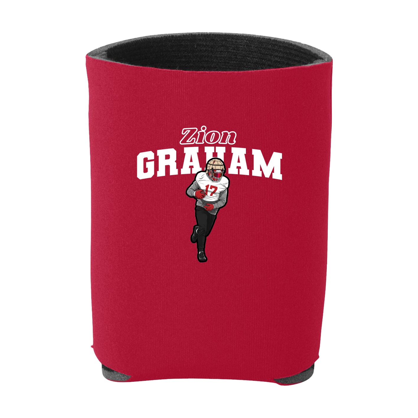 Can Holder — Name Arch in Red