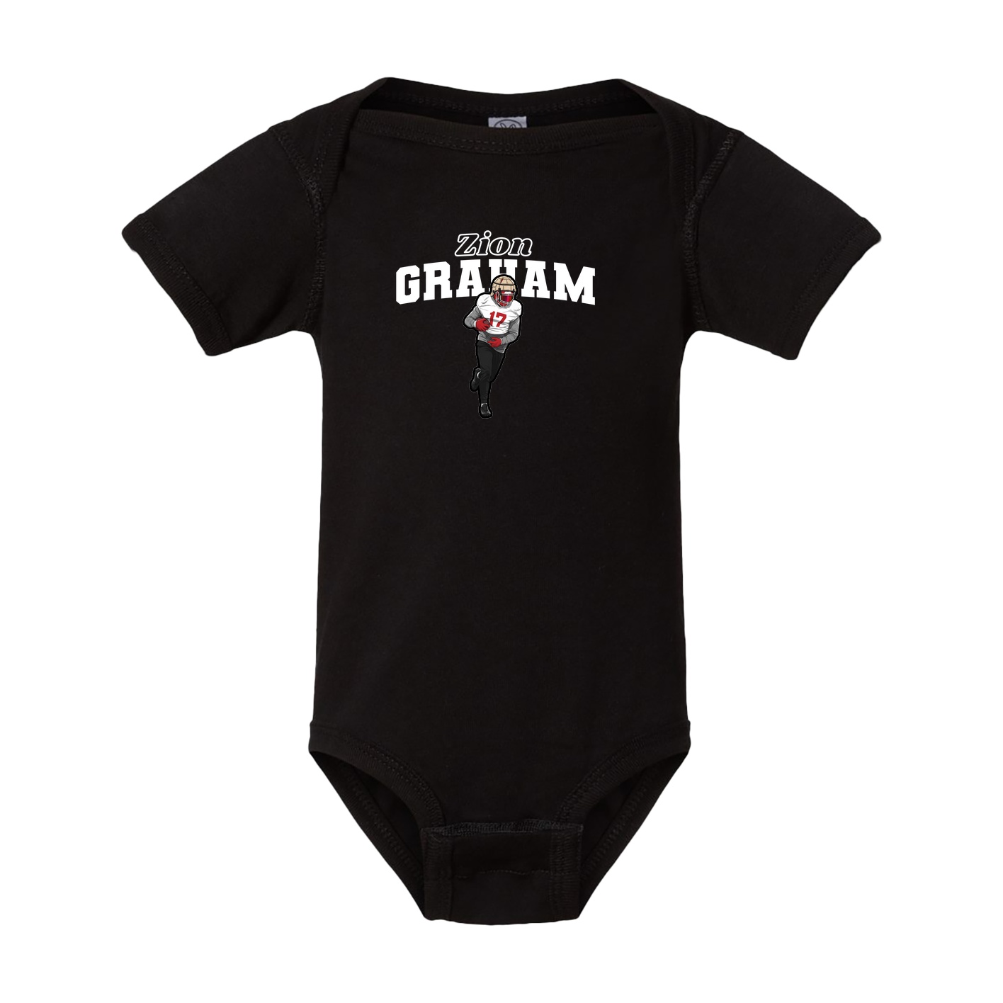 Baby Onesie — Name Arch in Black