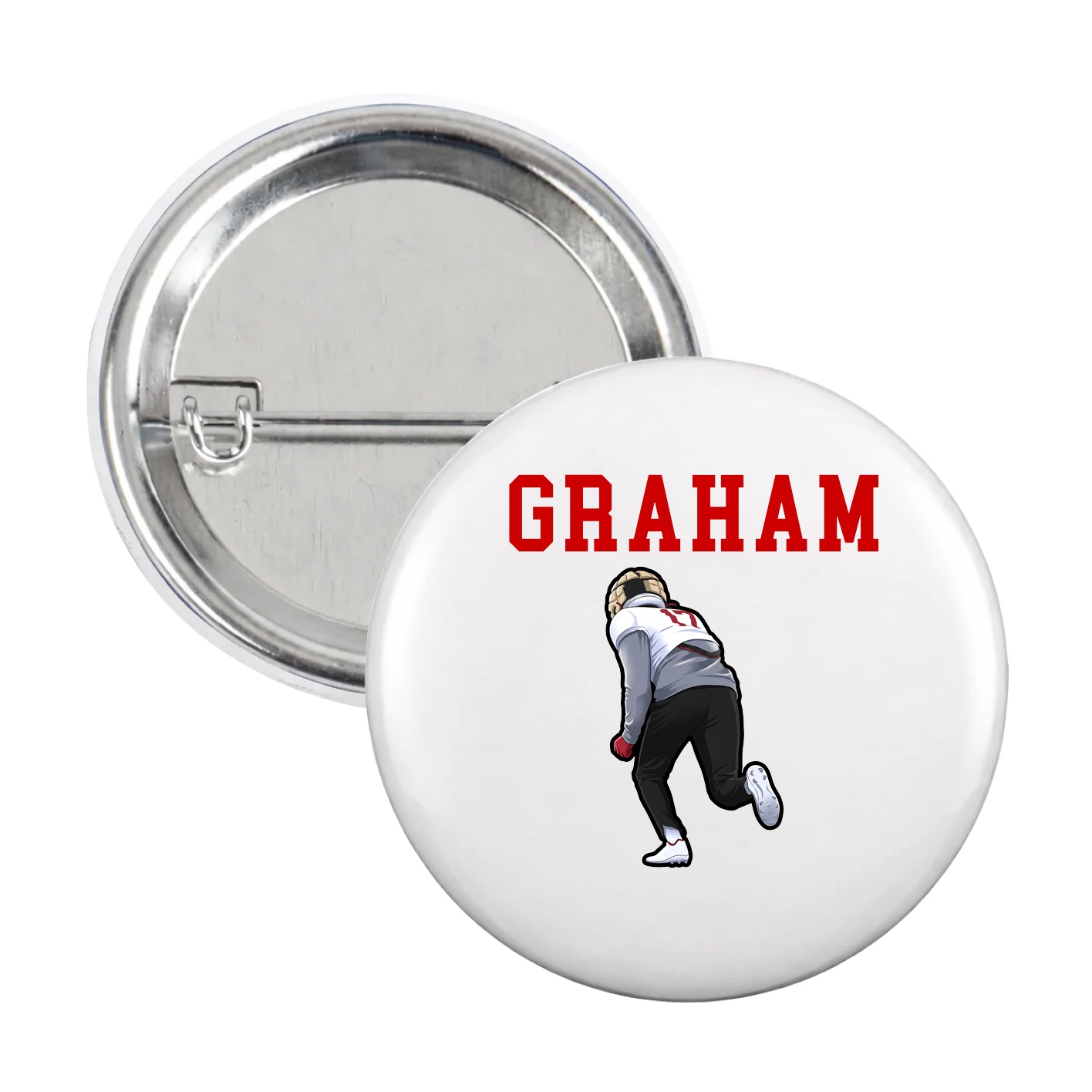 Game Day Button — Shirsey in White