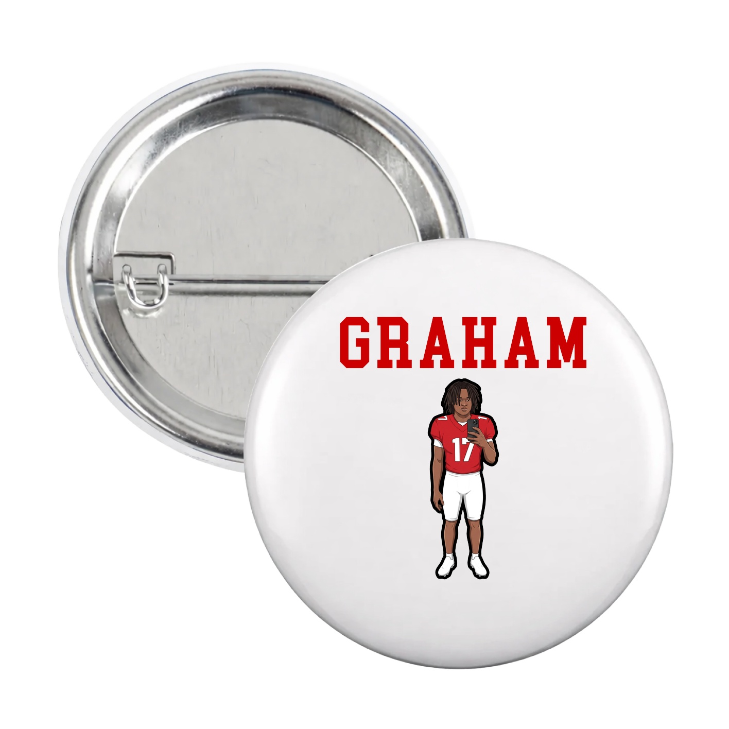 Game Day Button — Shirsey in White