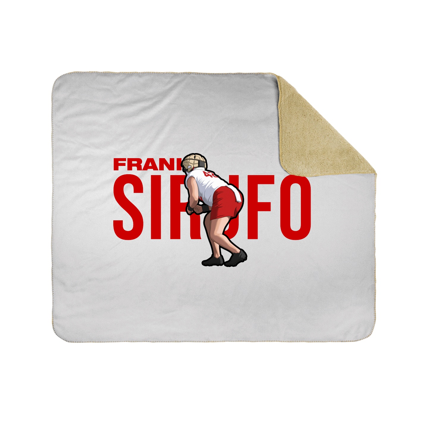 Throw Blanket — Player Name in White