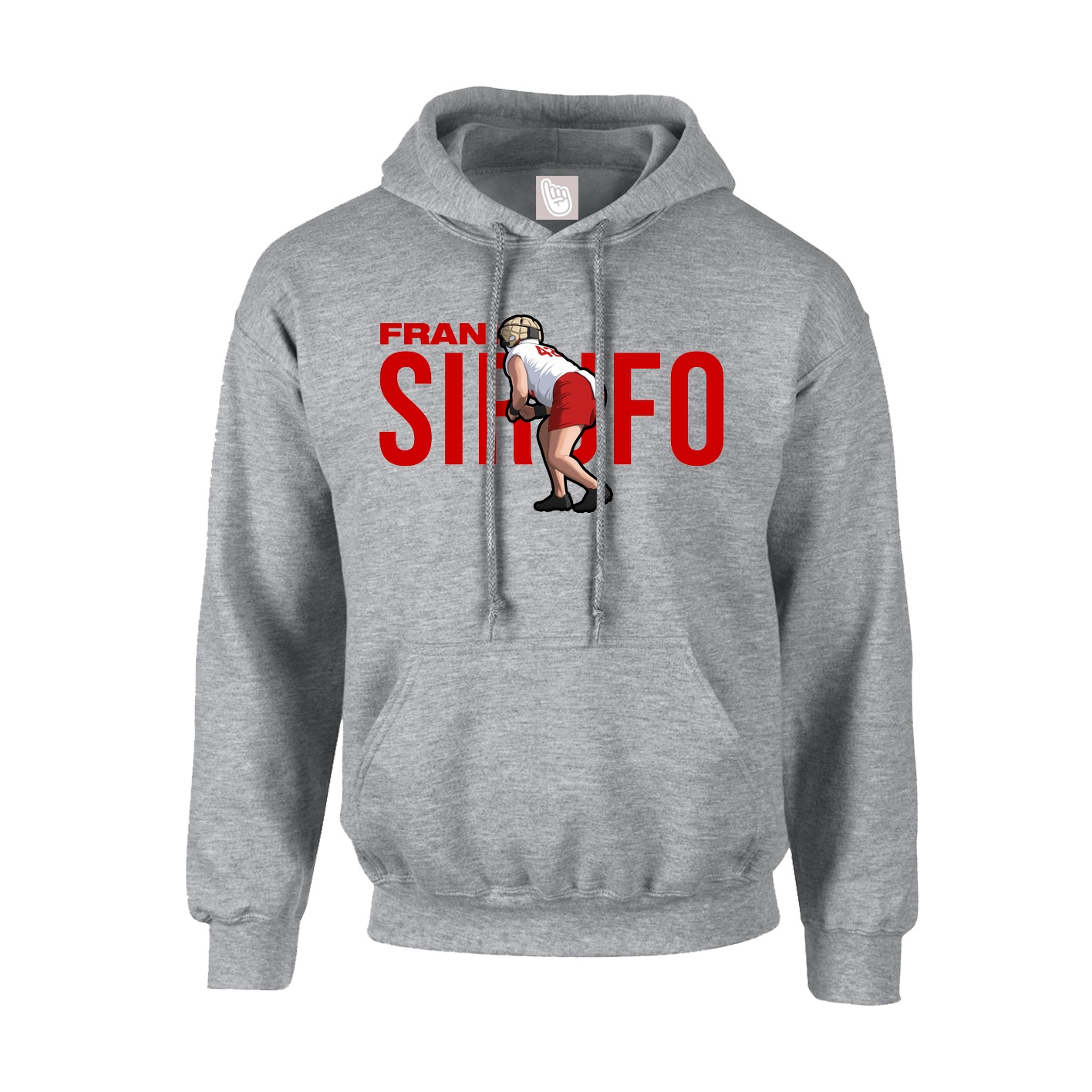 Youth Hoodie — Player Name in Grey