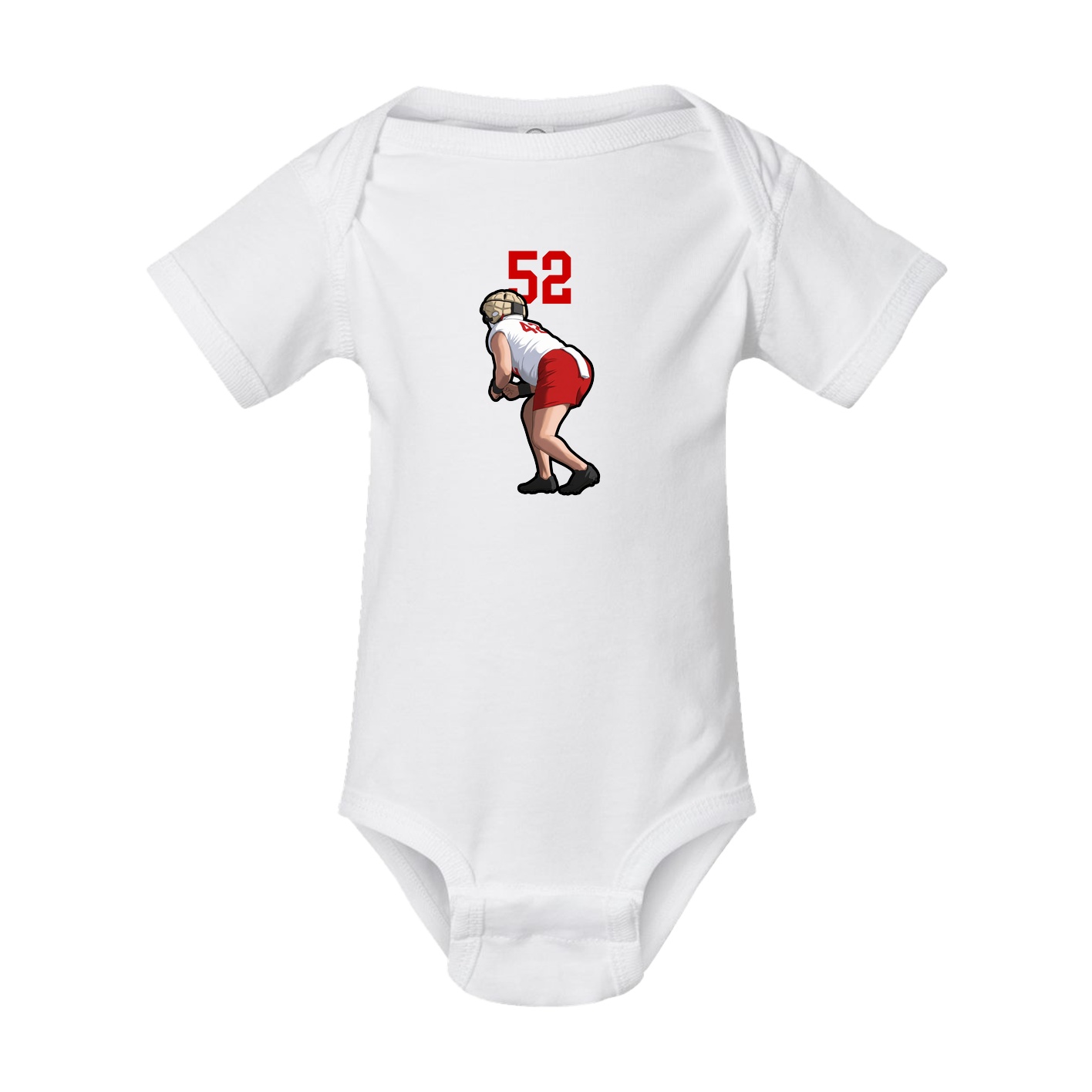Baby Onesie — Number Top in White