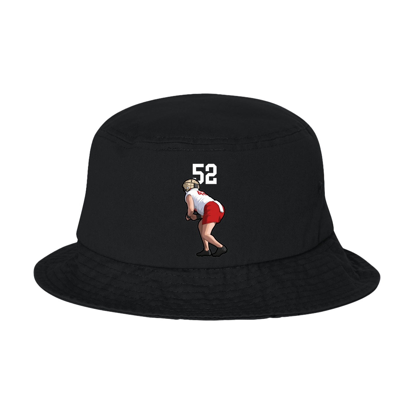 Bucket Cap — Number Top in Black