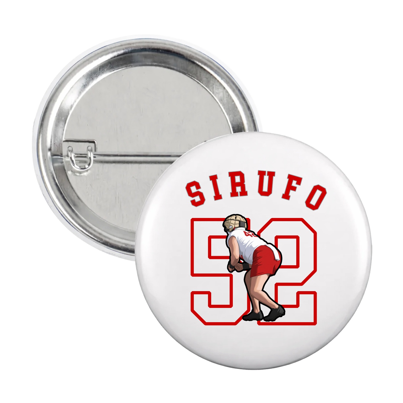 Game Day Button — Shirsey Arch in White
