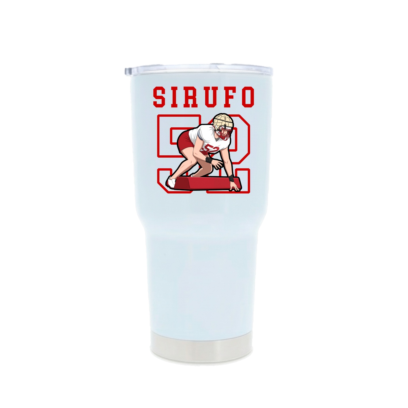 30oz Stainless Steel Tumbler — Shirsey in White