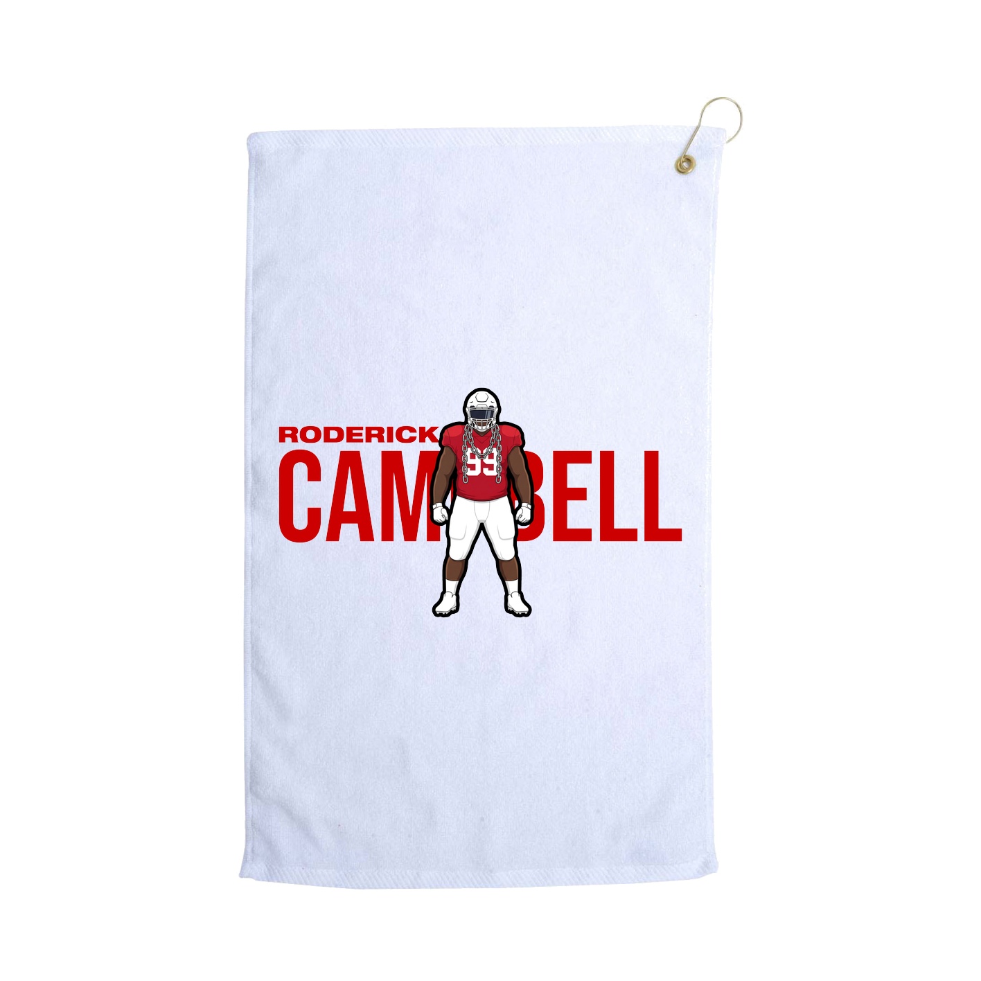 Golf Towel — Player Name in White
