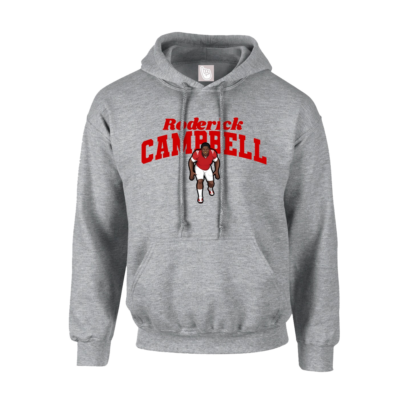 Hoodie — Signature Arch in Grey