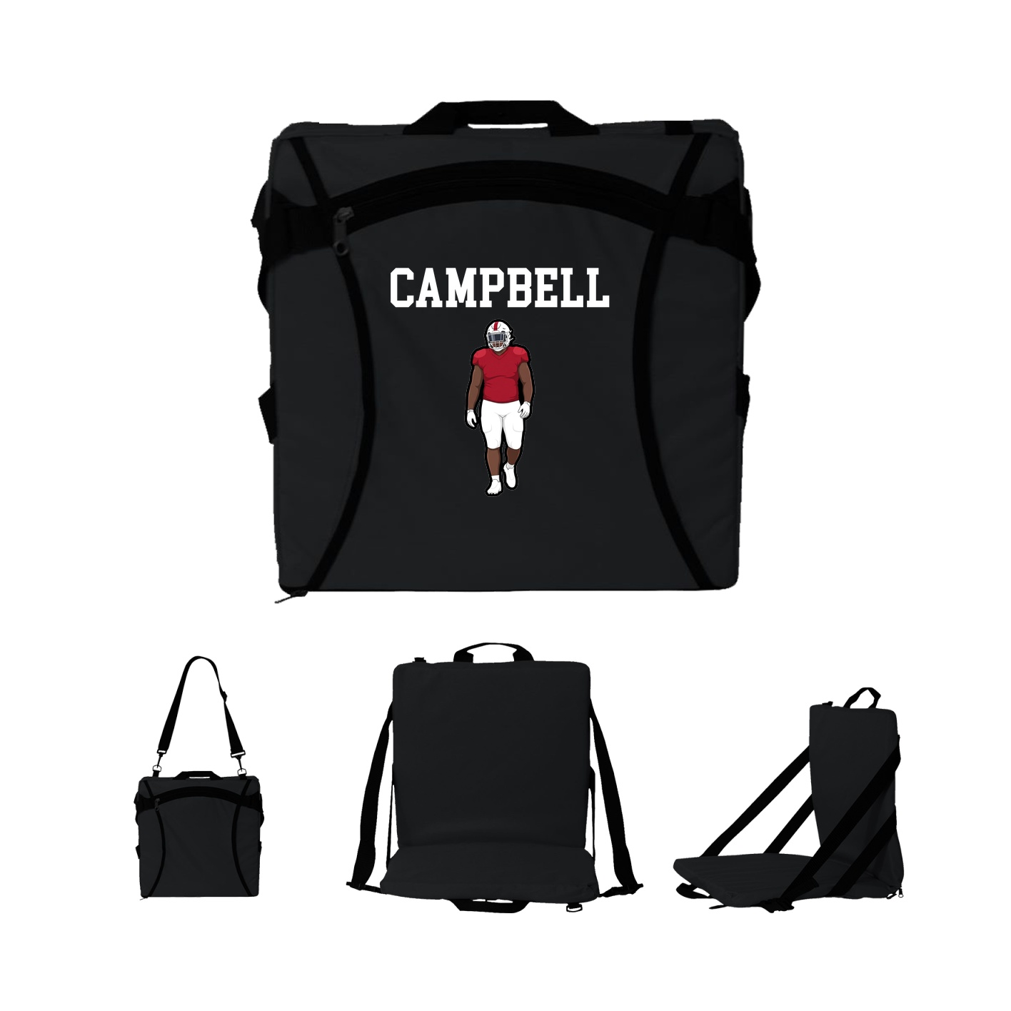 Folding Stadium Seat — Shirsey in Black