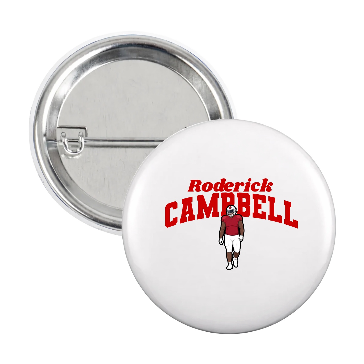 Game Day Button — Signature Arch in White