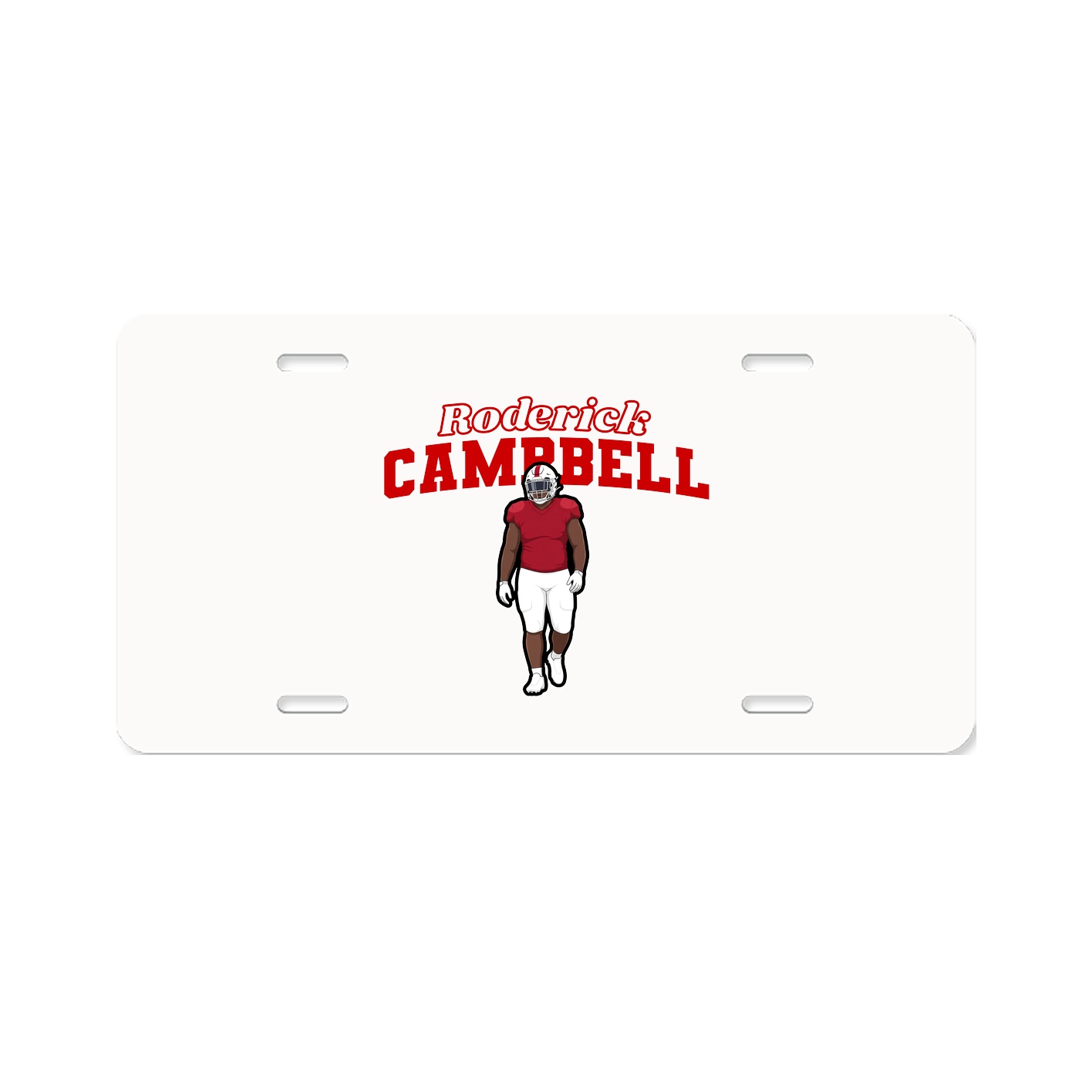 License Plate — Name Arch in Classic