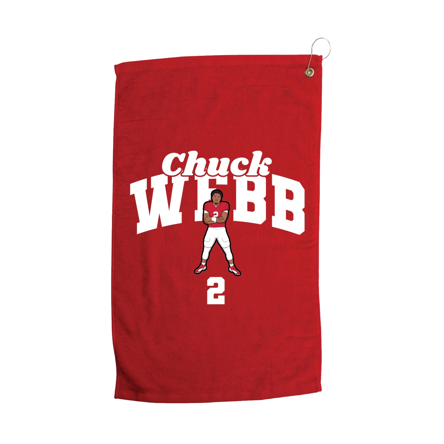 Golf Towel — Signature Arch in Red