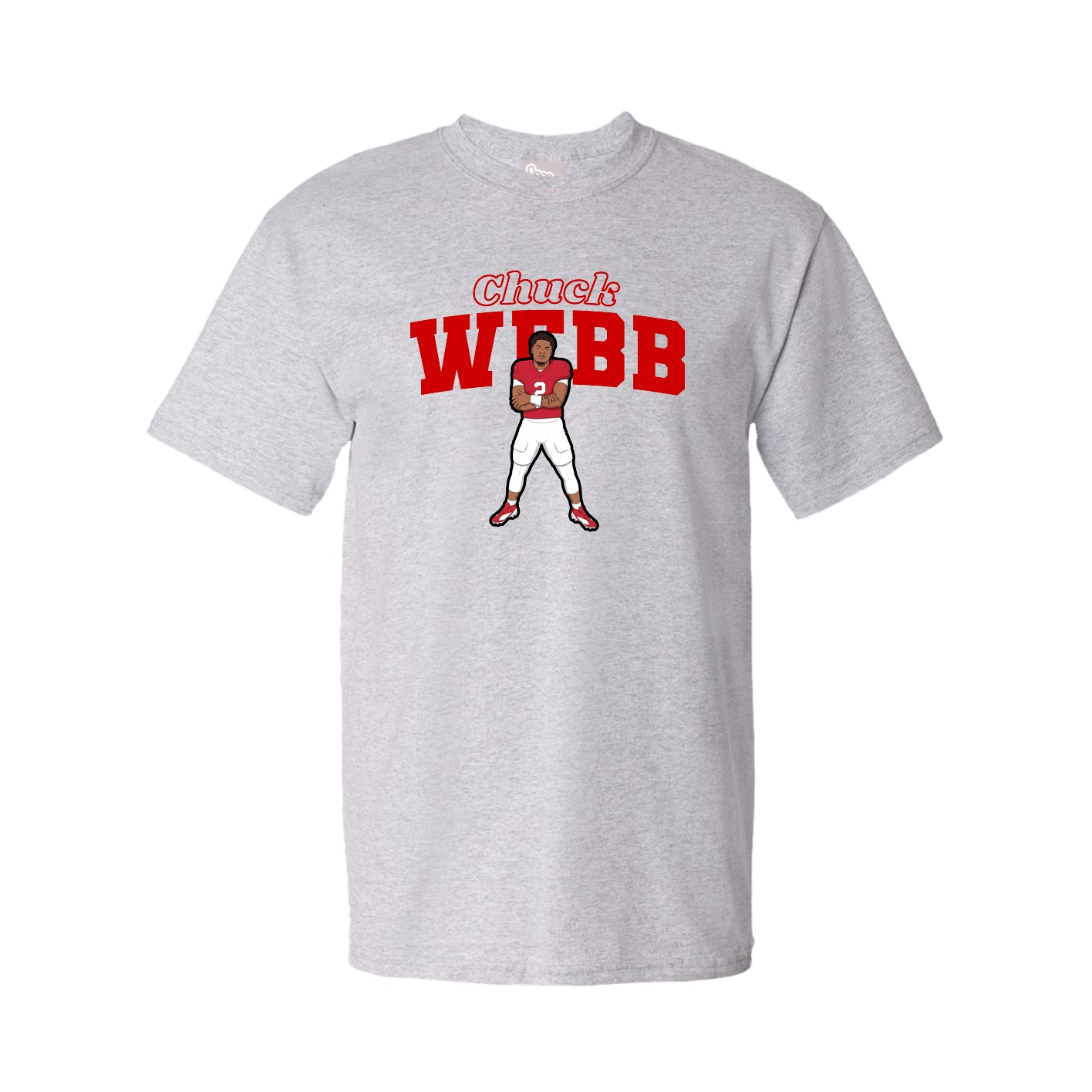 Youth Tee — Name Arch in Grey
