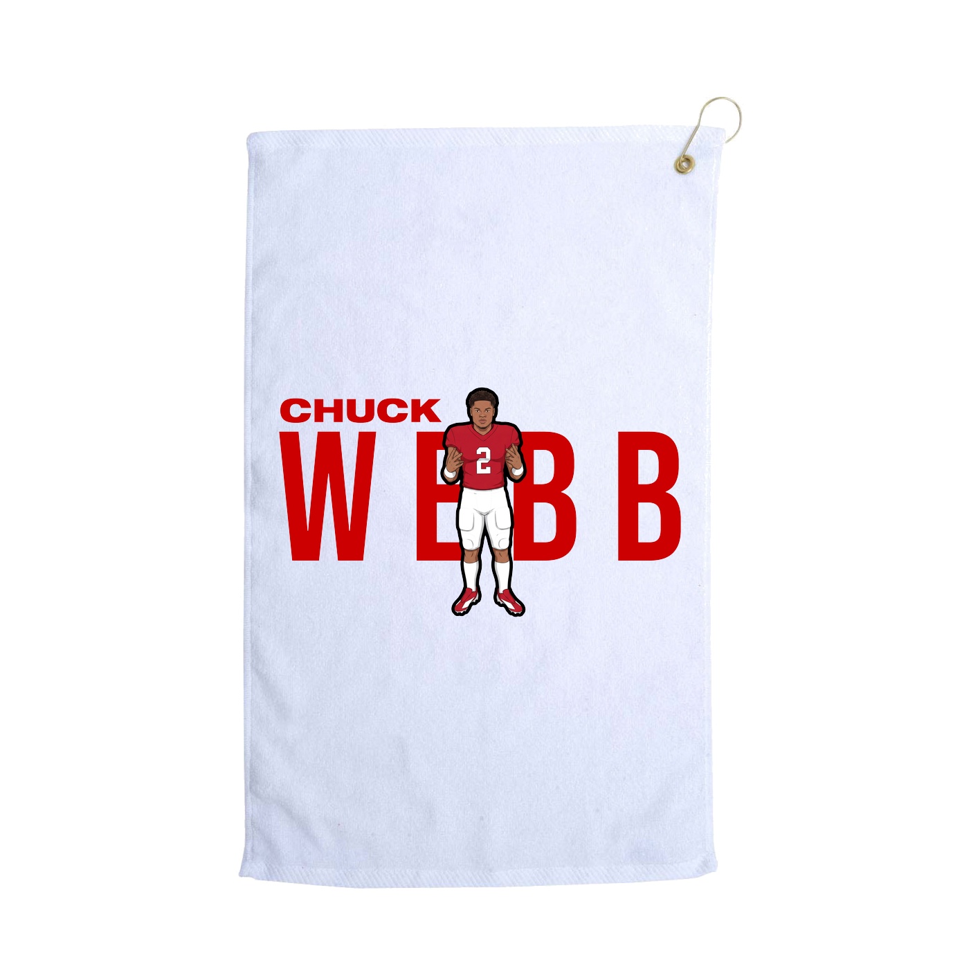 Golf Towel — Player Name in White