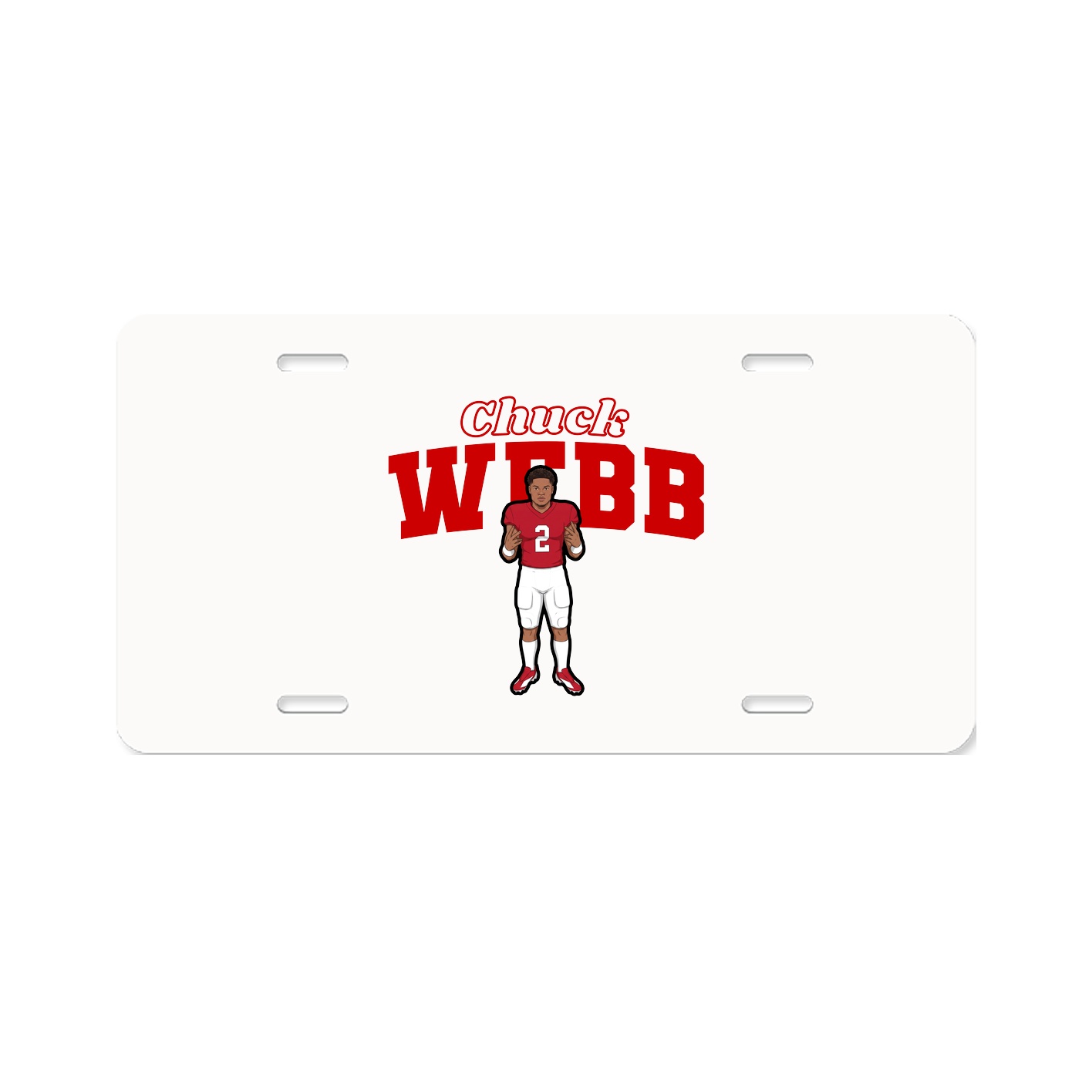 License Plate — Name Arch in Classic