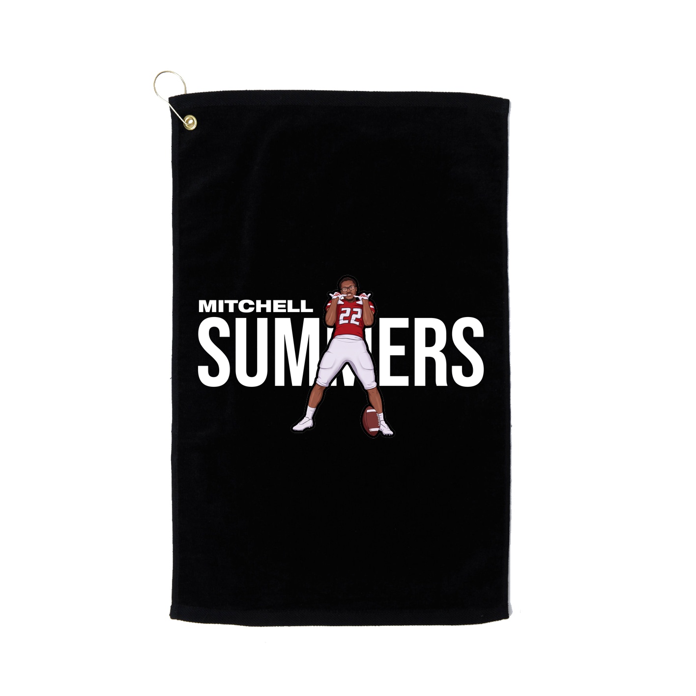 Golf Towel — Player Name in Black