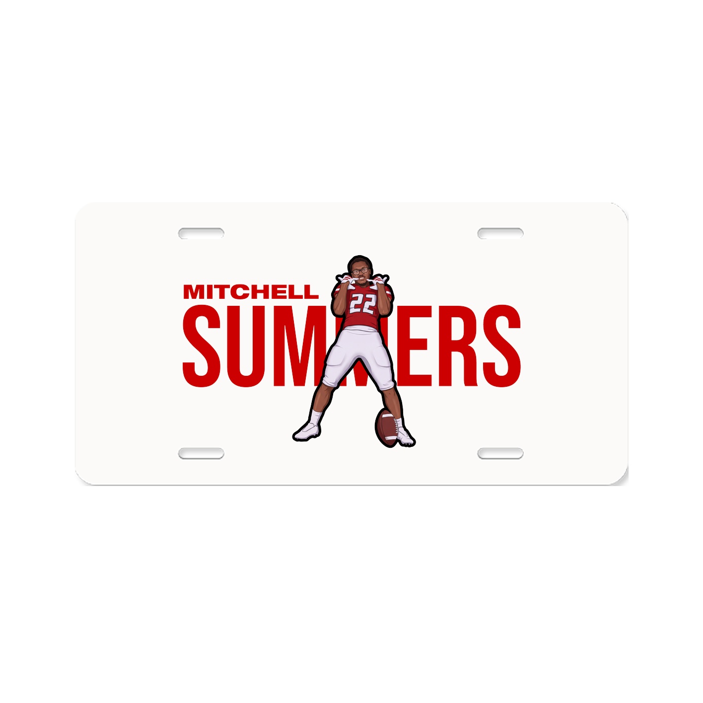 License Plate — Player Name in Classic