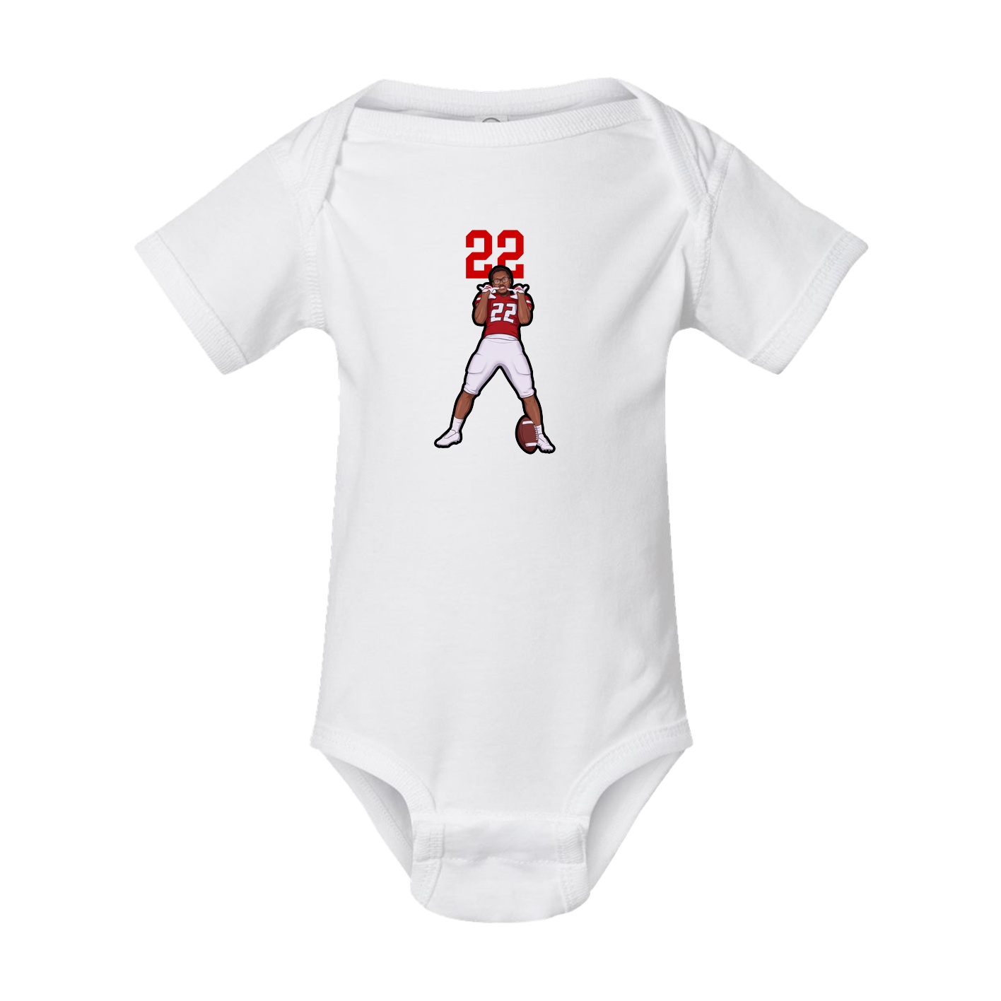 Baby Onesie — Number Top in White