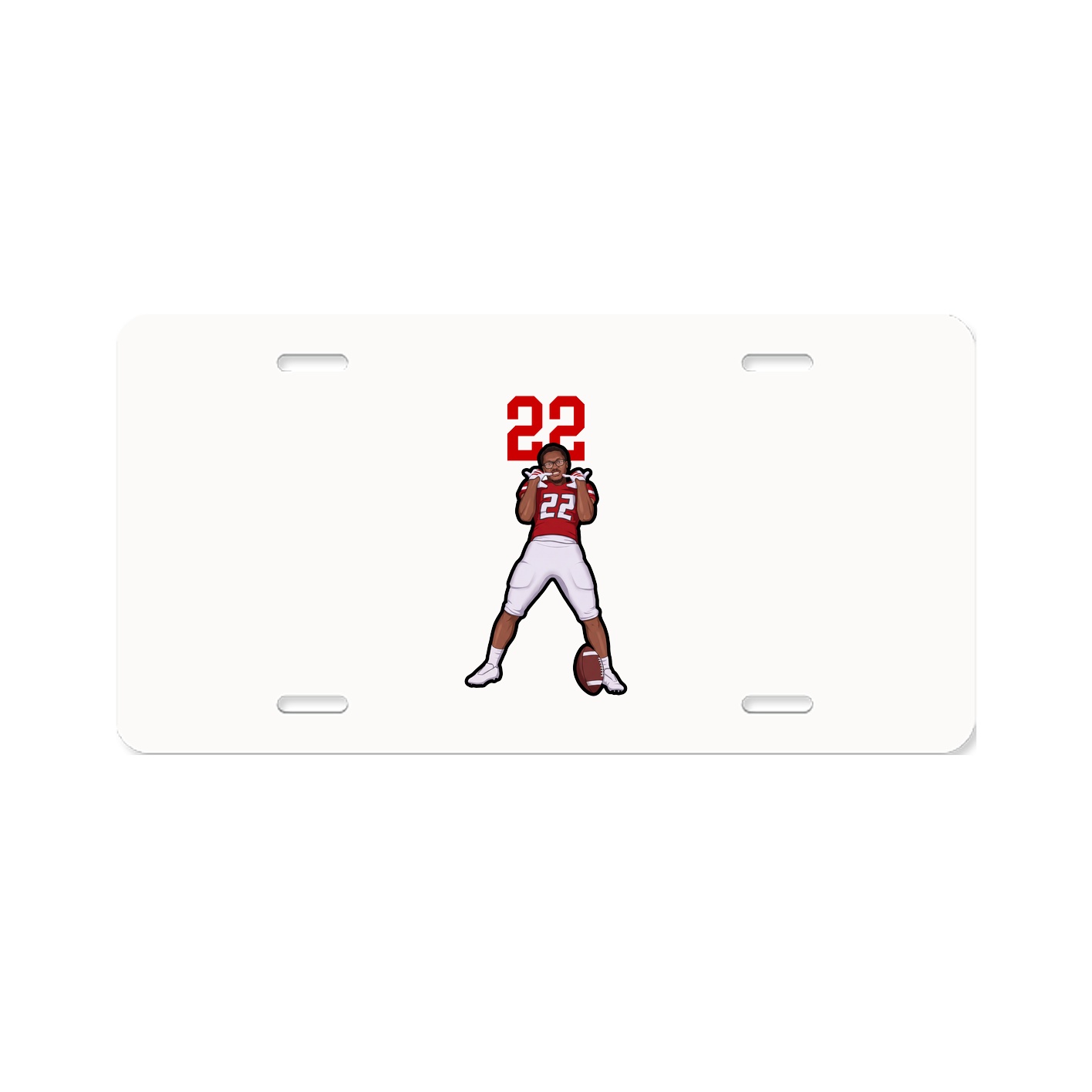 License Plate — Number Top in Classic