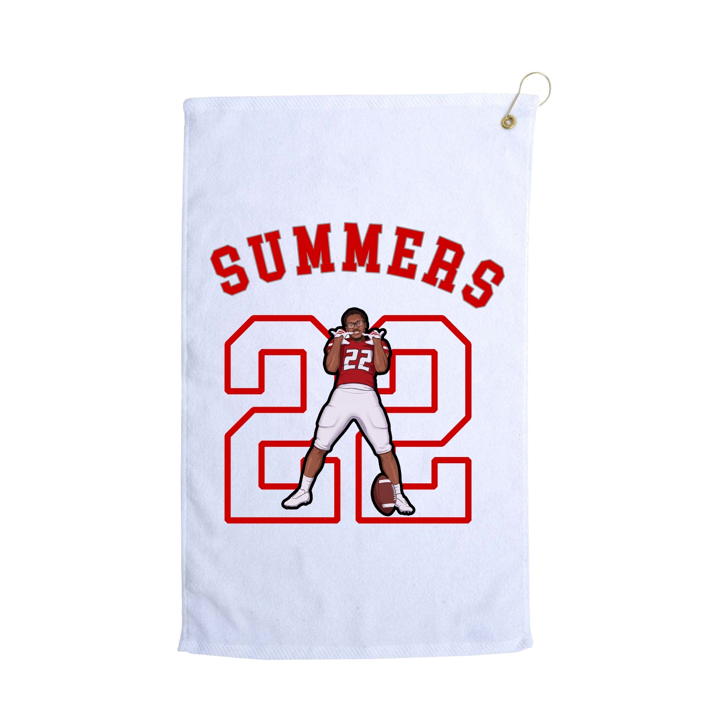 Golf Towel — Shirsey Arch in White