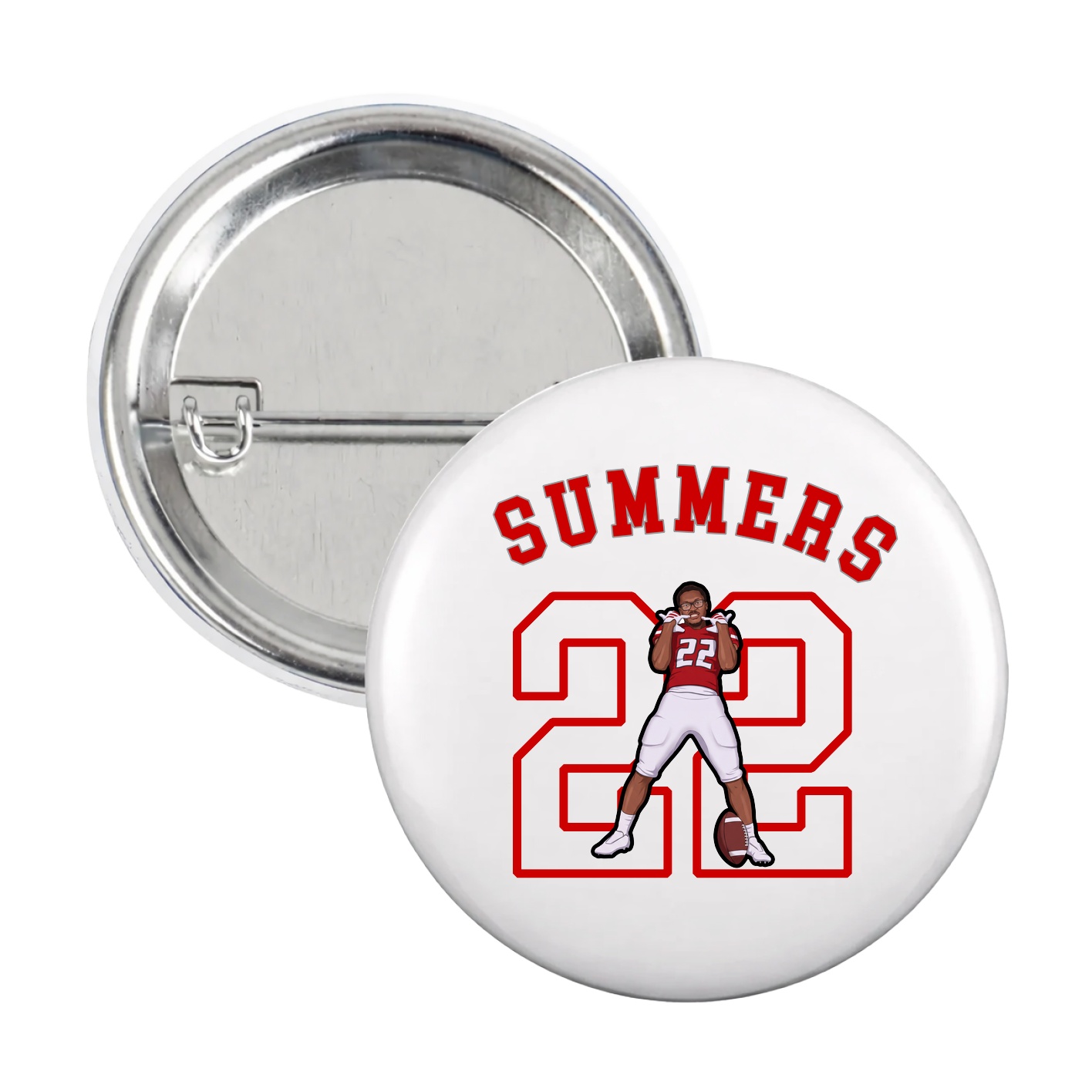 Game Day Button — Shirsey Arch in White