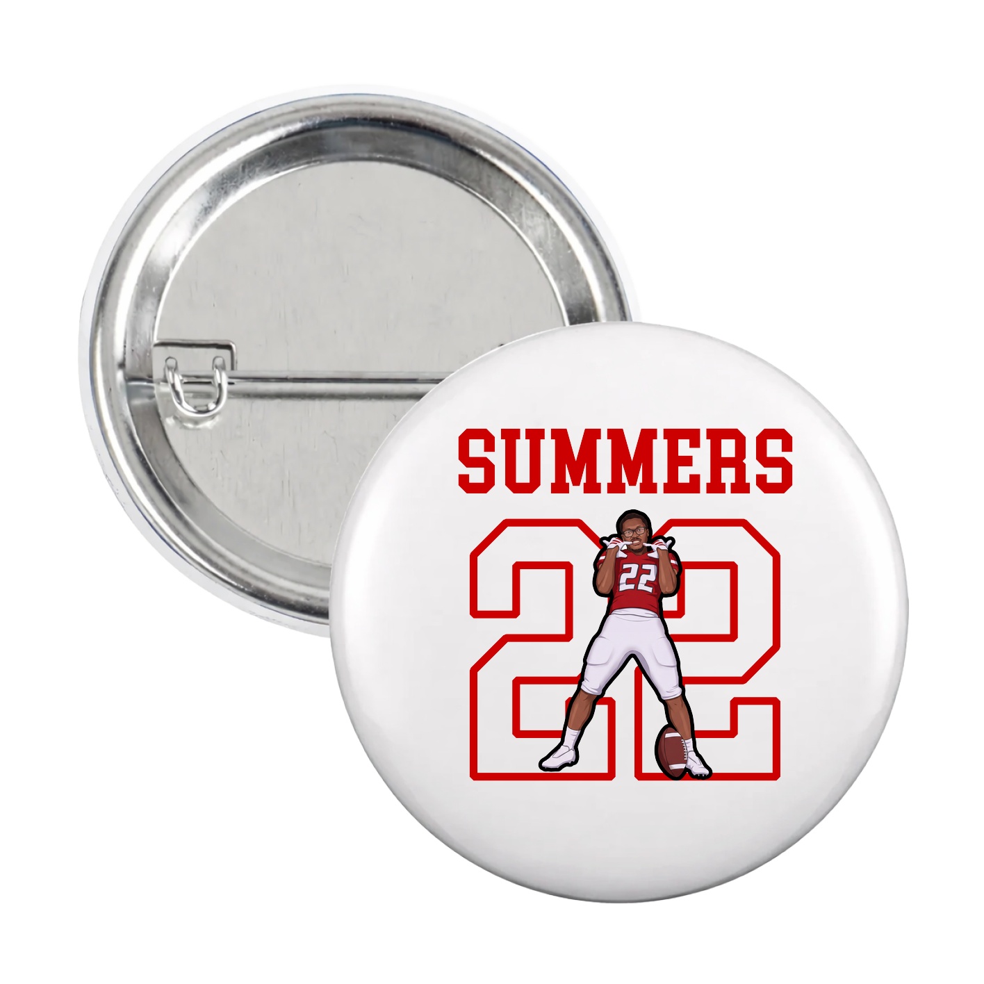 Game Day Button — Shirsey in White