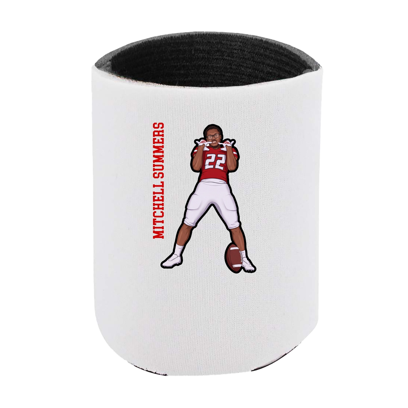 Can Holder — Name Vertical in White