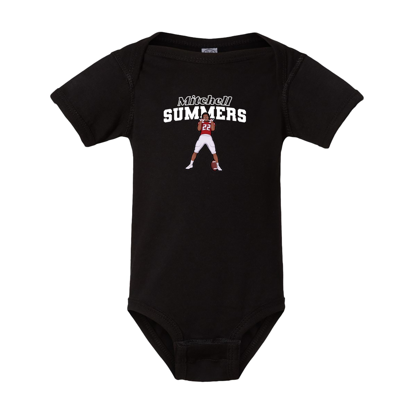 Baby Onesie — Name Arch in Black