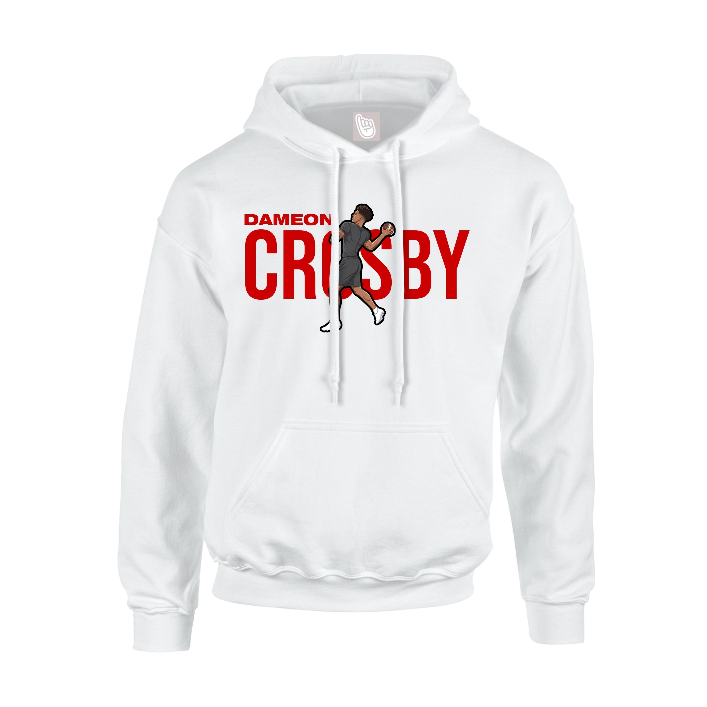 Youth Hoodie — Player Name in White