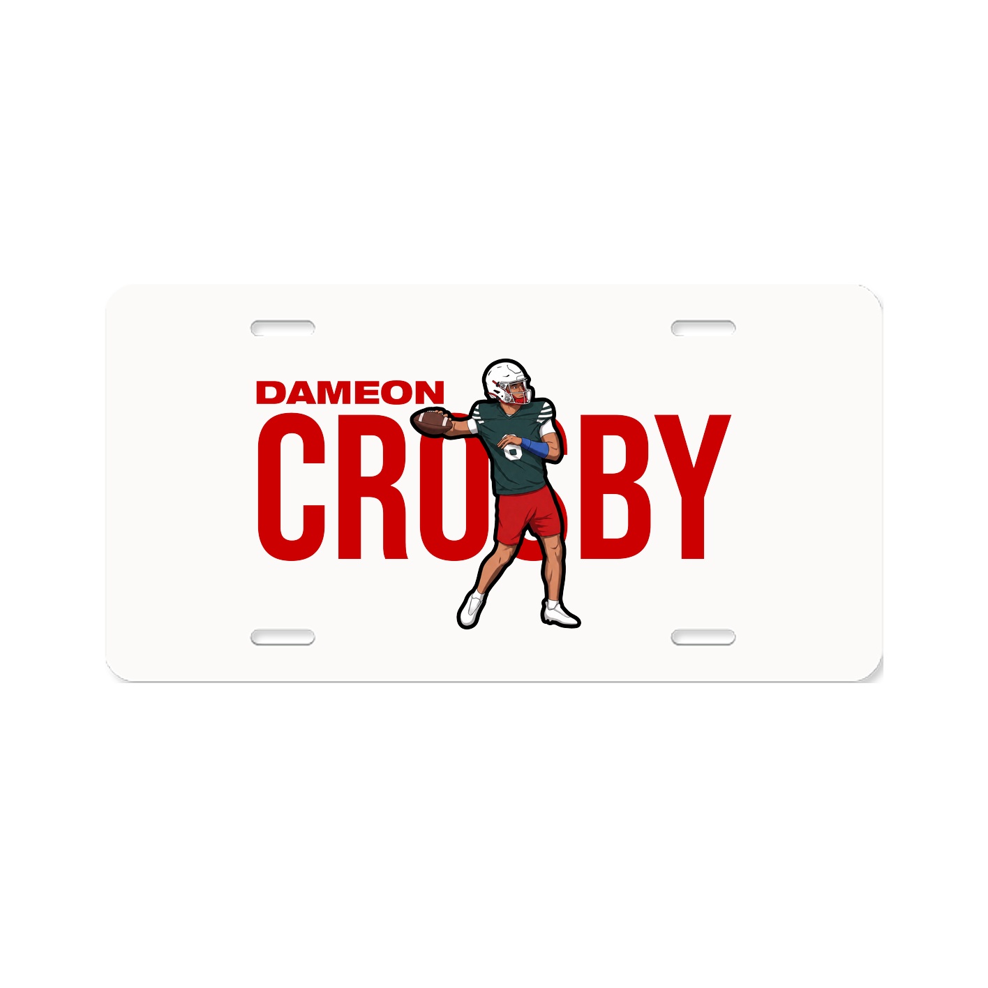License Plate — Player Name in Classic