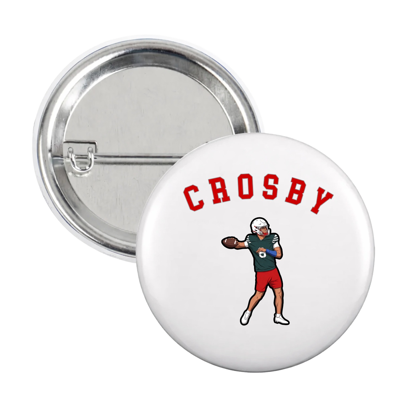 Game Day Button — Shirsey Arch in White