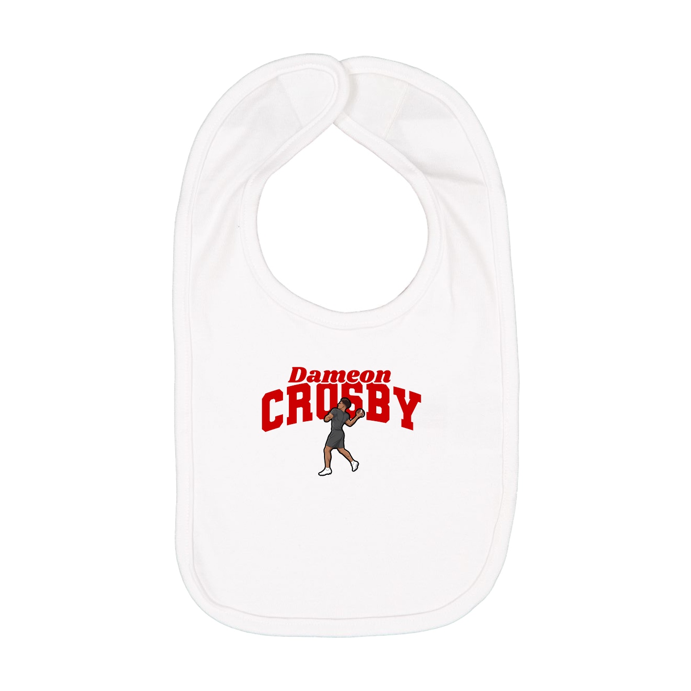 Infant Bib — Signature Arch in White