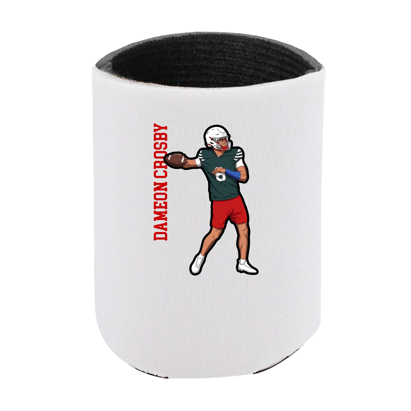 Can Holder — Name Vertical in White