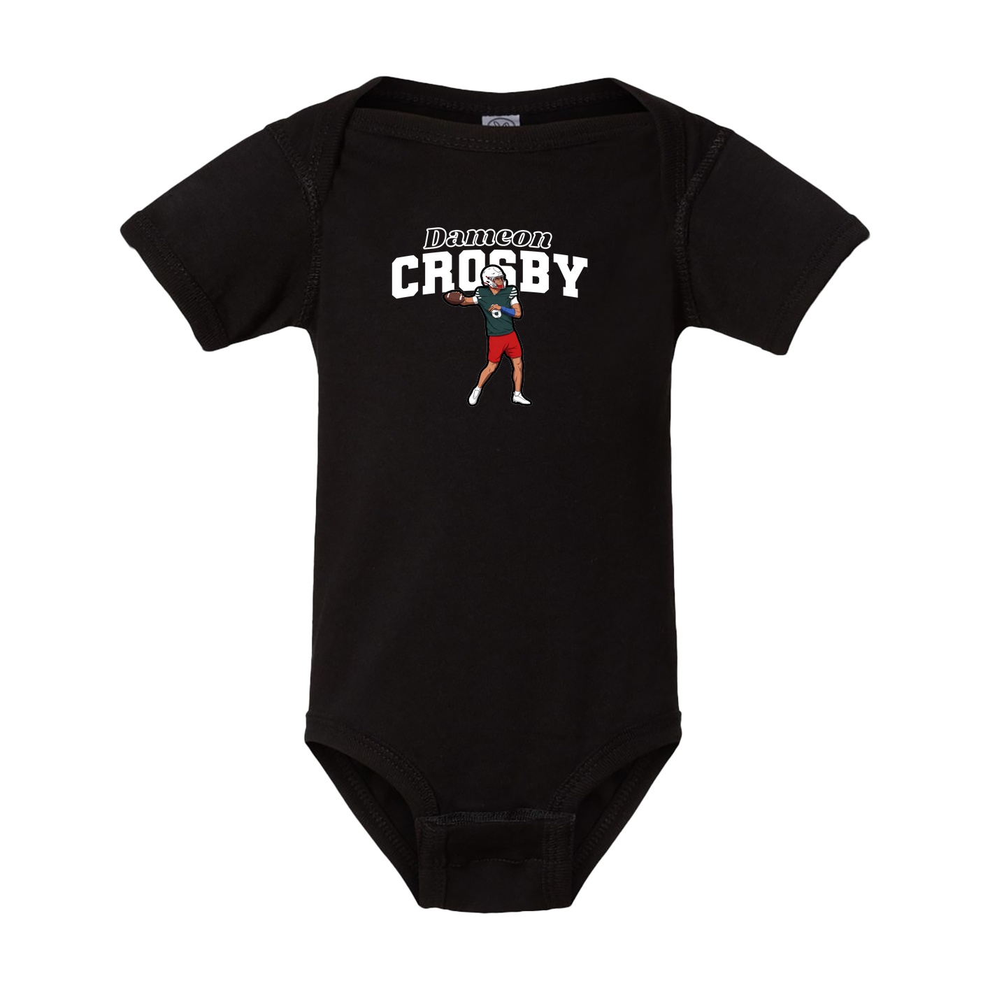 Baby Onesie — Name Arch in Black