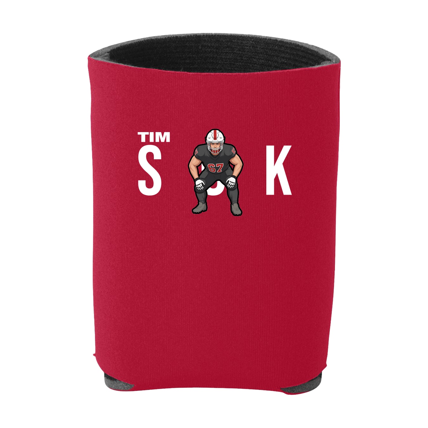 Can Holder — Player Name in Red