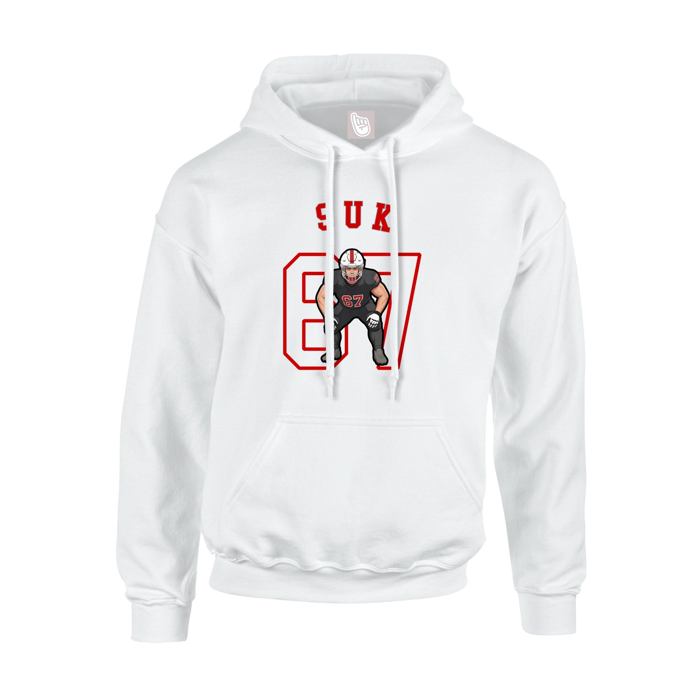 Youth Hoodie — Shirsey Arch in White
