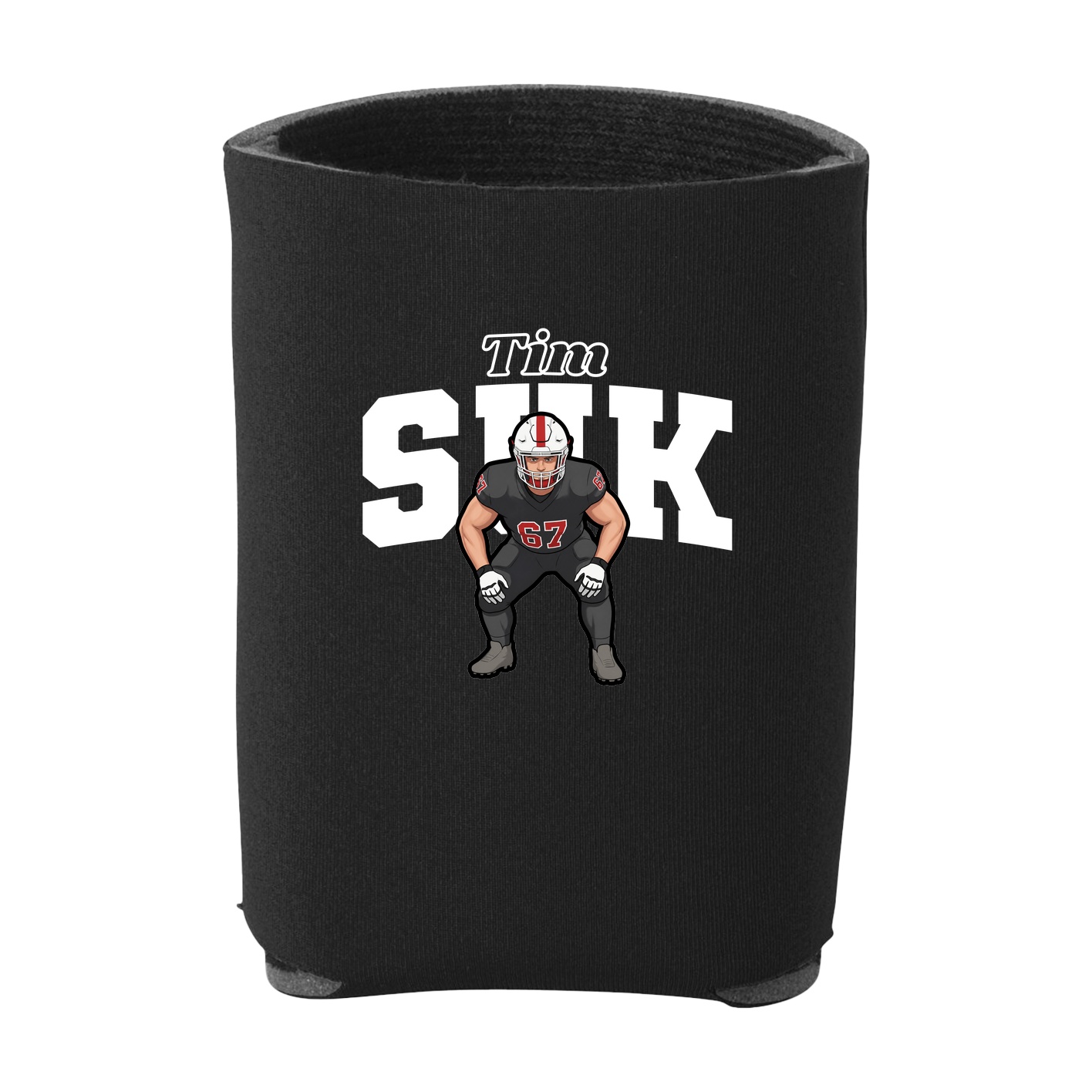 Can Holder — Name Arch in Black