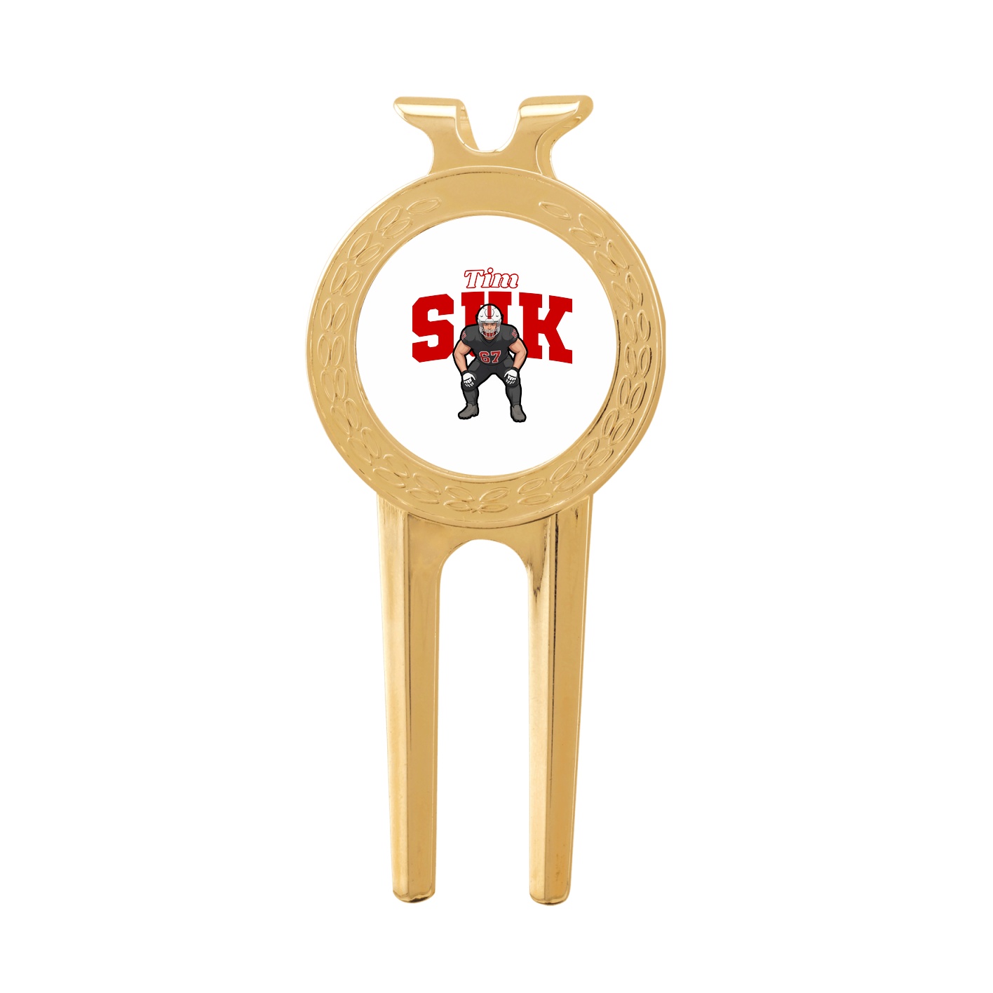 Divot Tool with Ball Marker — Name Arch in Classic