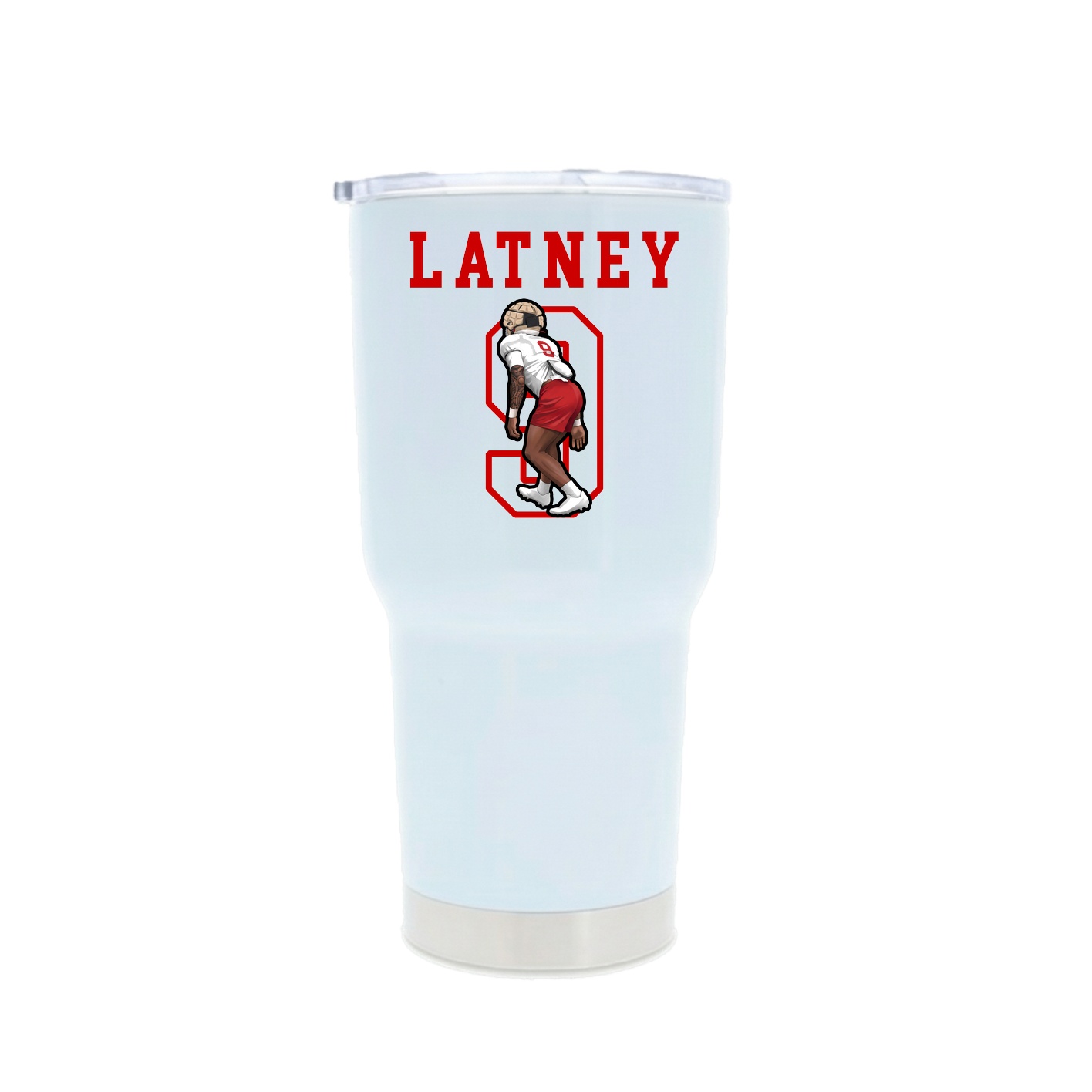 30oz Stainless Steel Tumbler — Shirsey in White