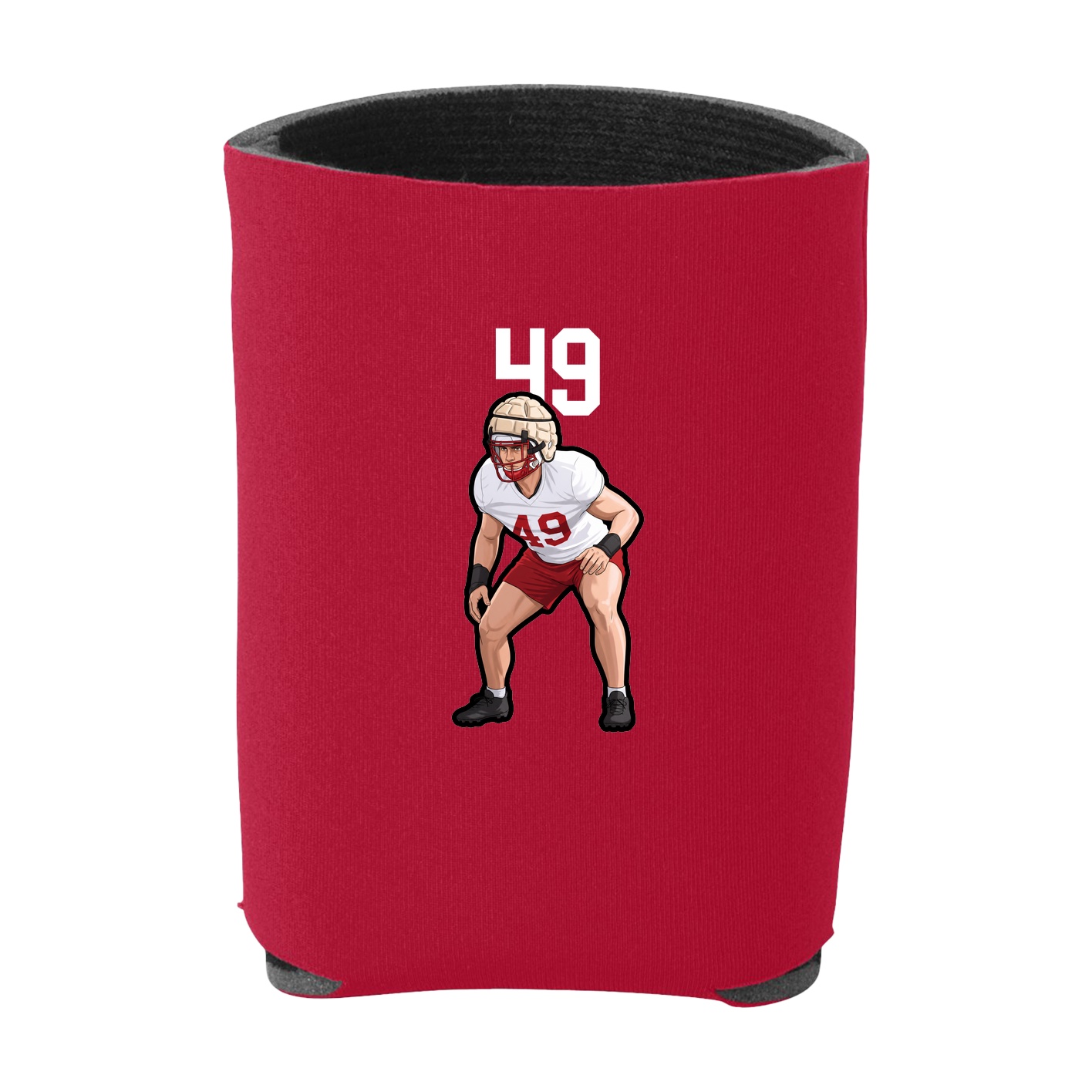 Can Holder — Number Top in Red