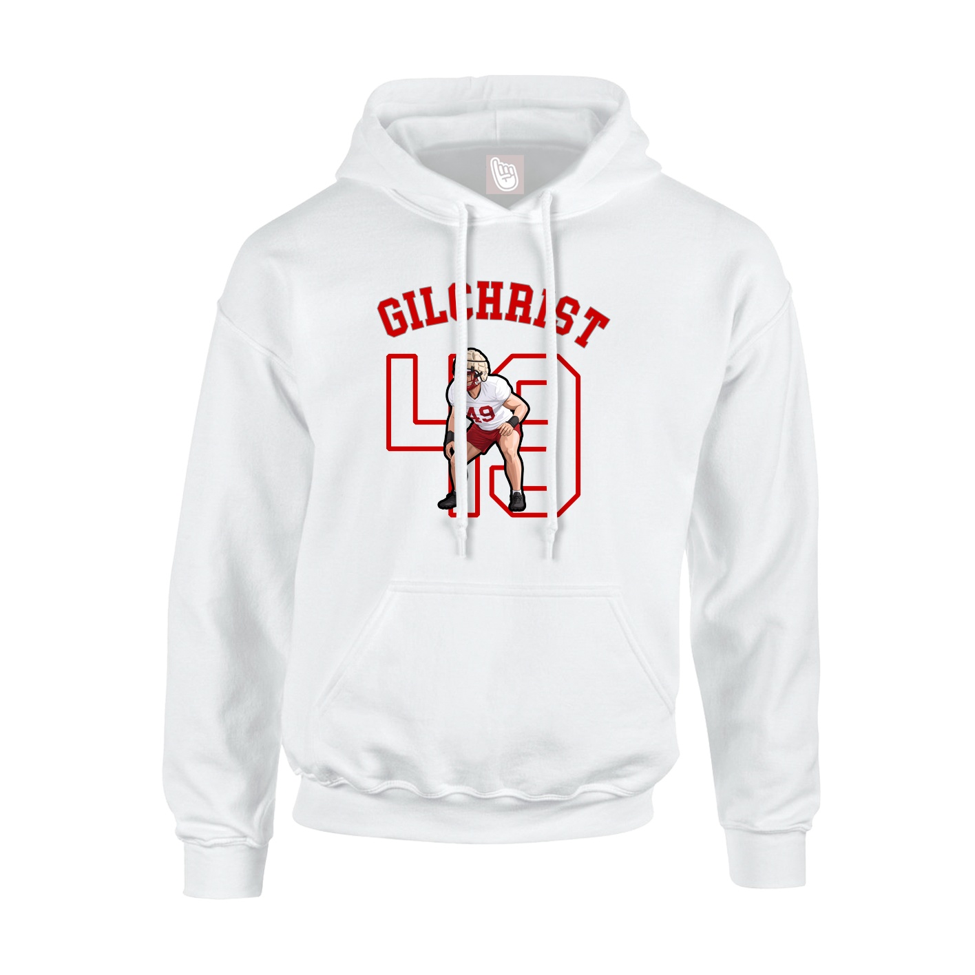 Hoodie — Shirsey Arch in White