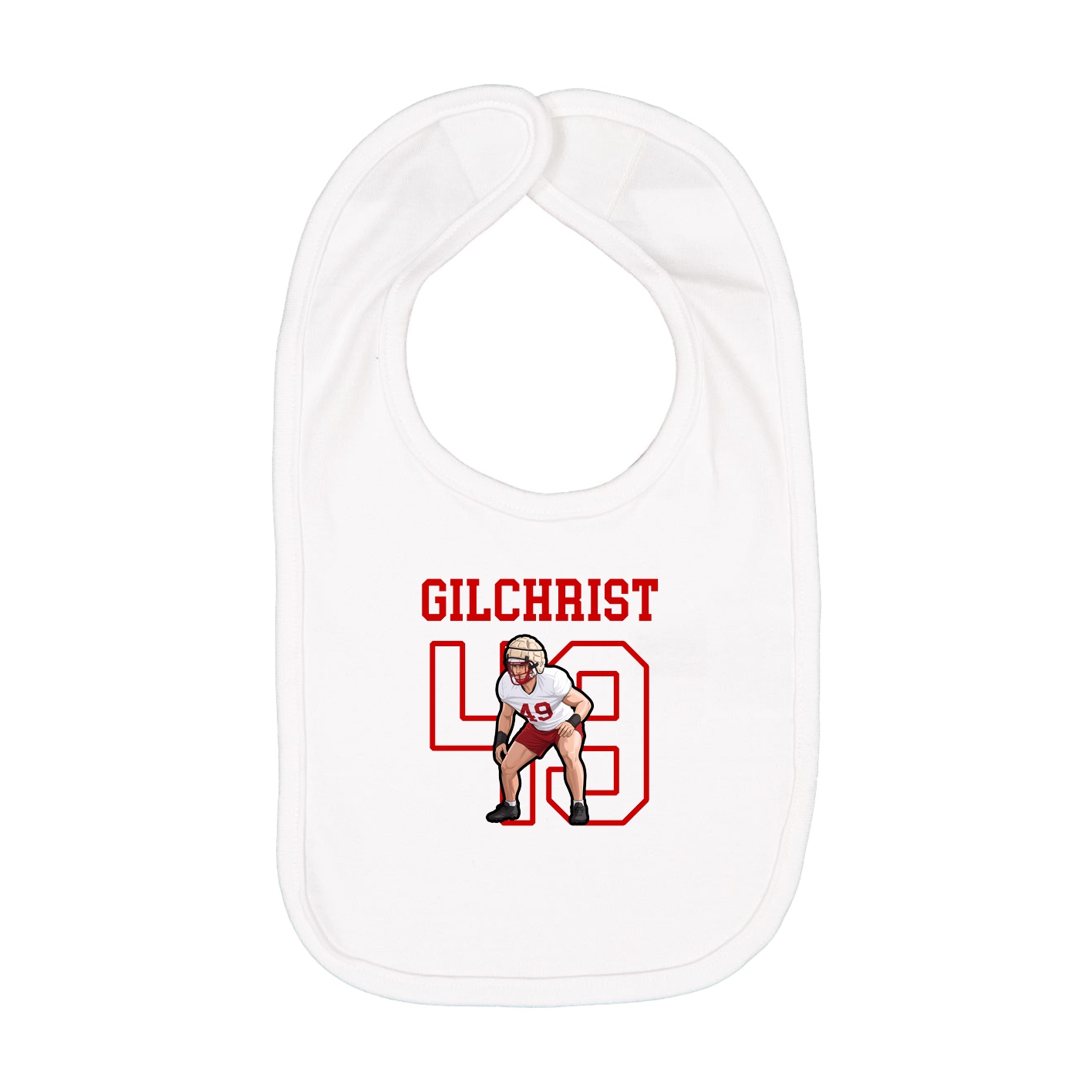 Infant Bib — Shirsey in White