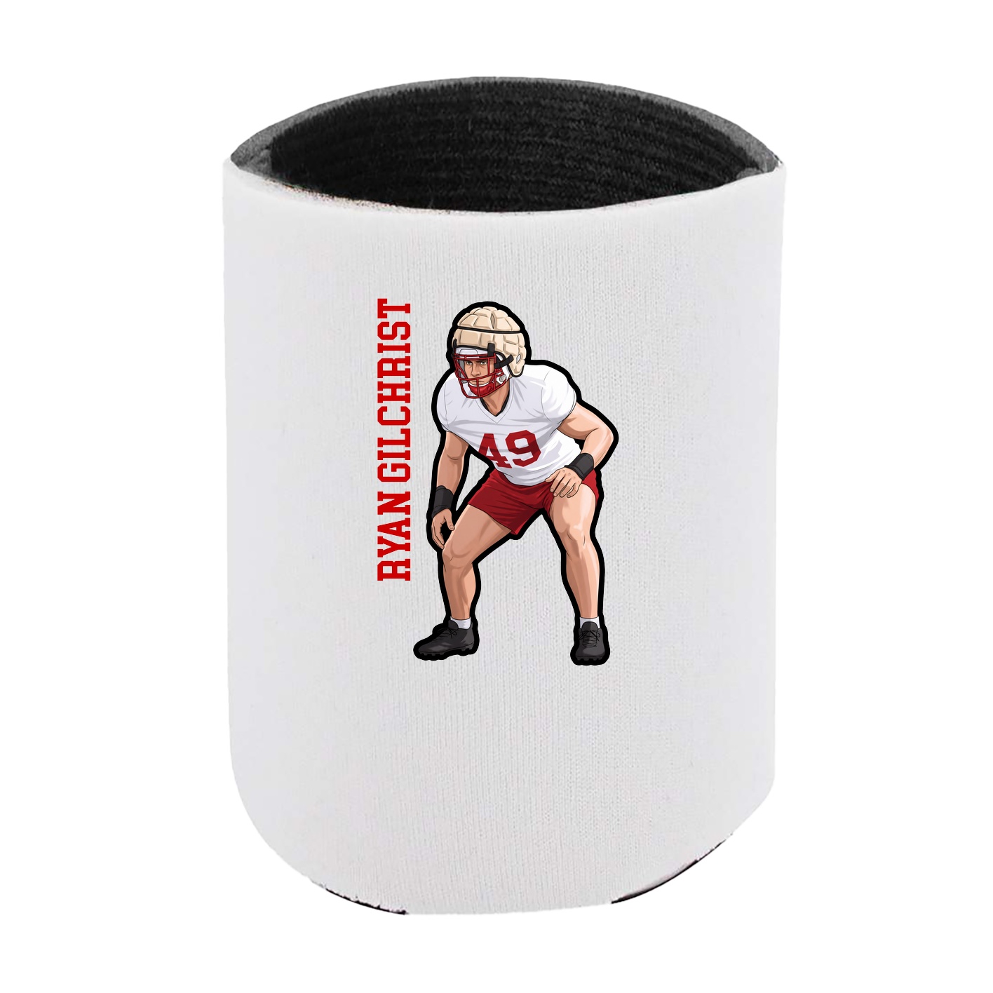 Can Holder — Name Vertical in White