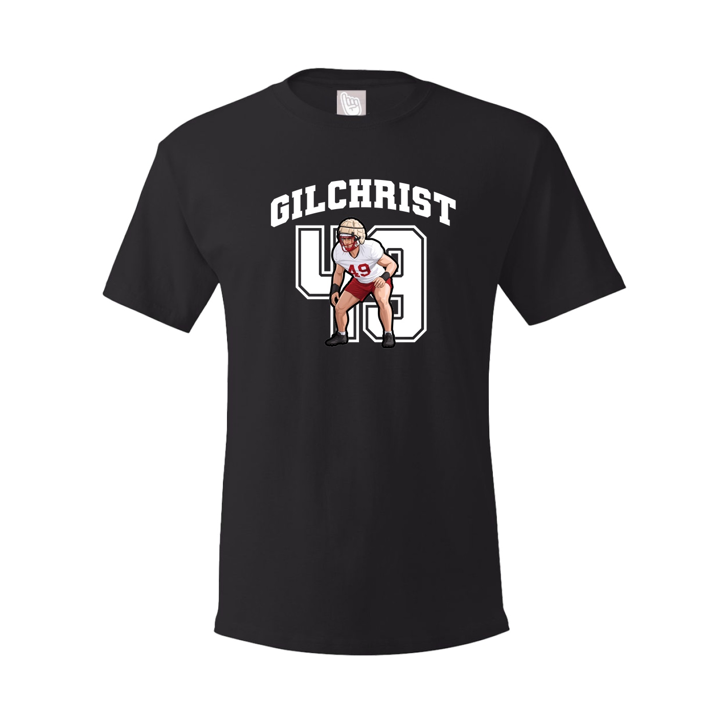 Youth Tee — Number in Black