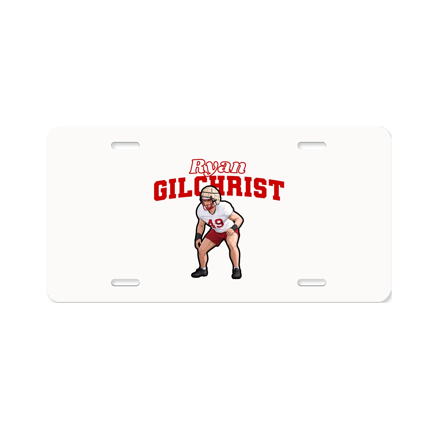 License Plate — Name Arch in Classic