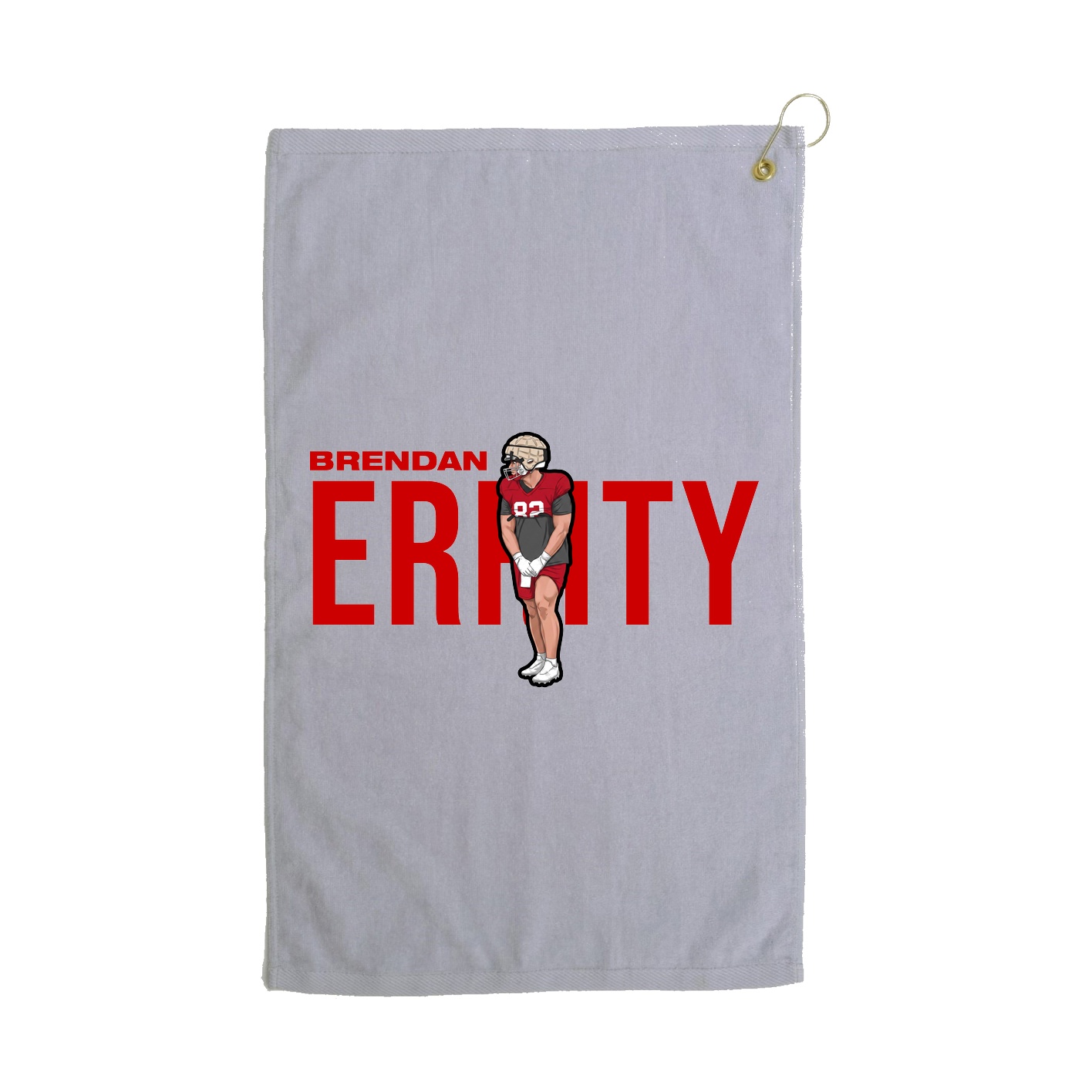 Golf Towel — Player Name in Grey