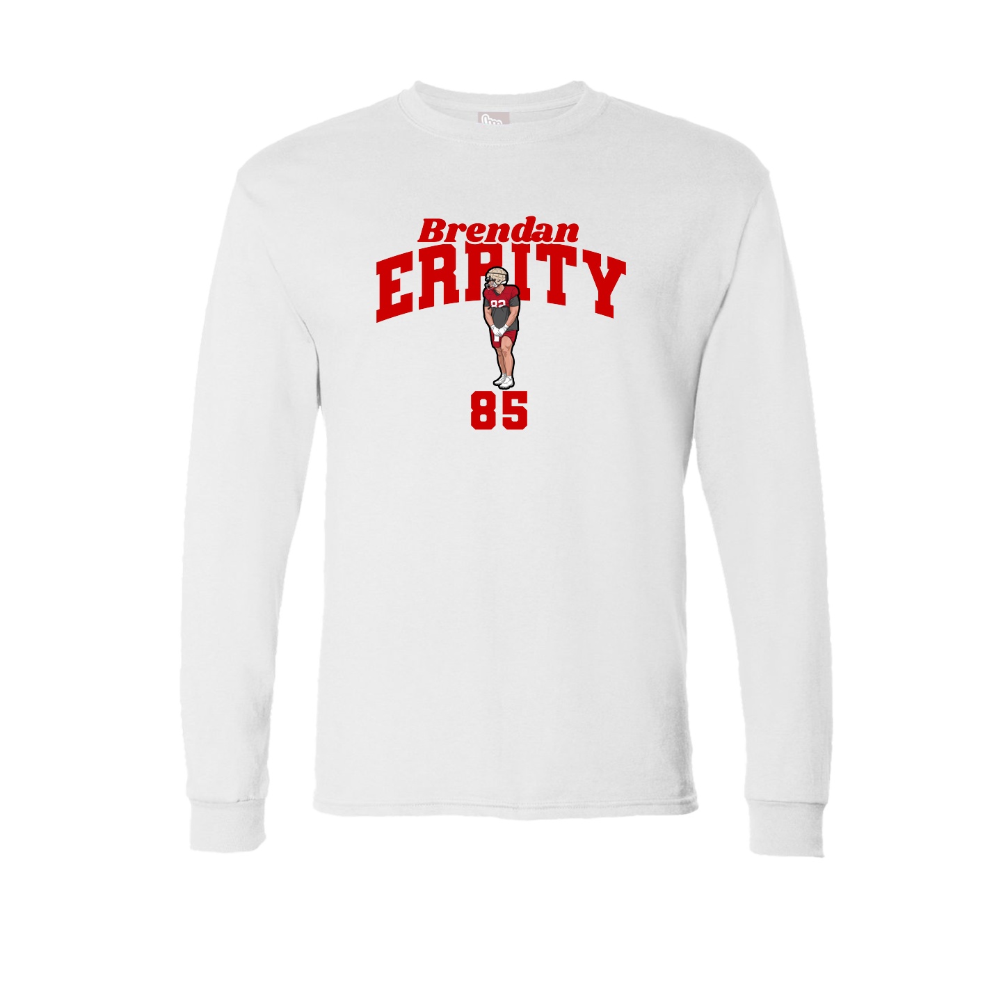 Long Sleeve Tee — Signature Arch in White