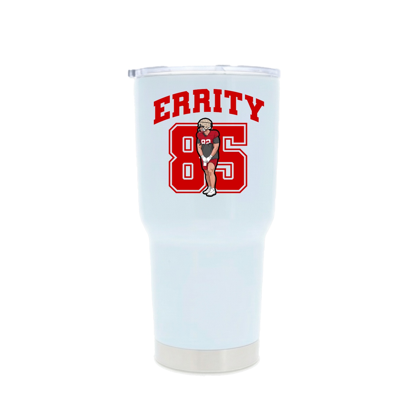 30oz Stainless Steel Tumbler — Number in White