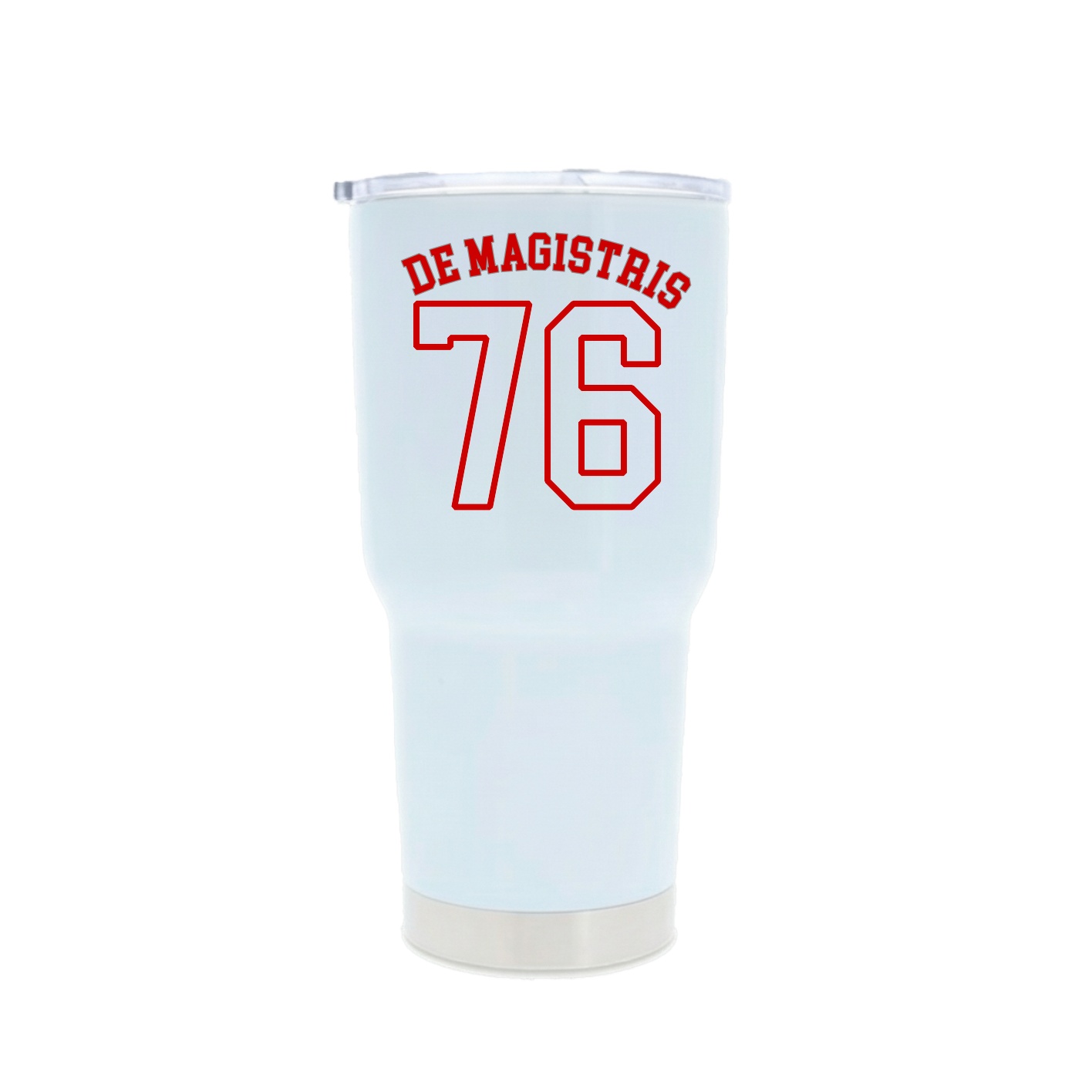 30oz Stainless Steel Tumbler — Shirsey Arch in White