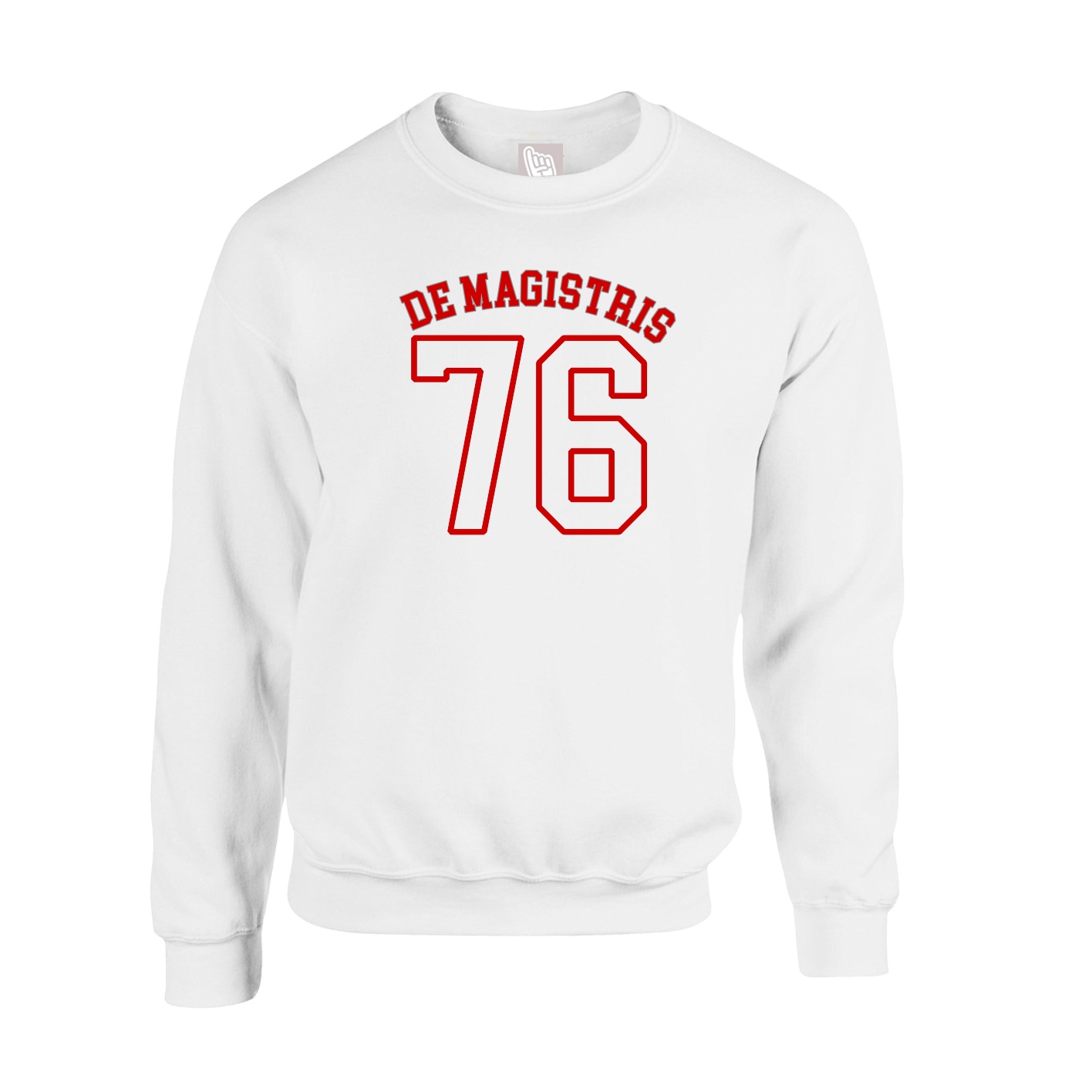 Fleece Crew — Shirsey Arch in White